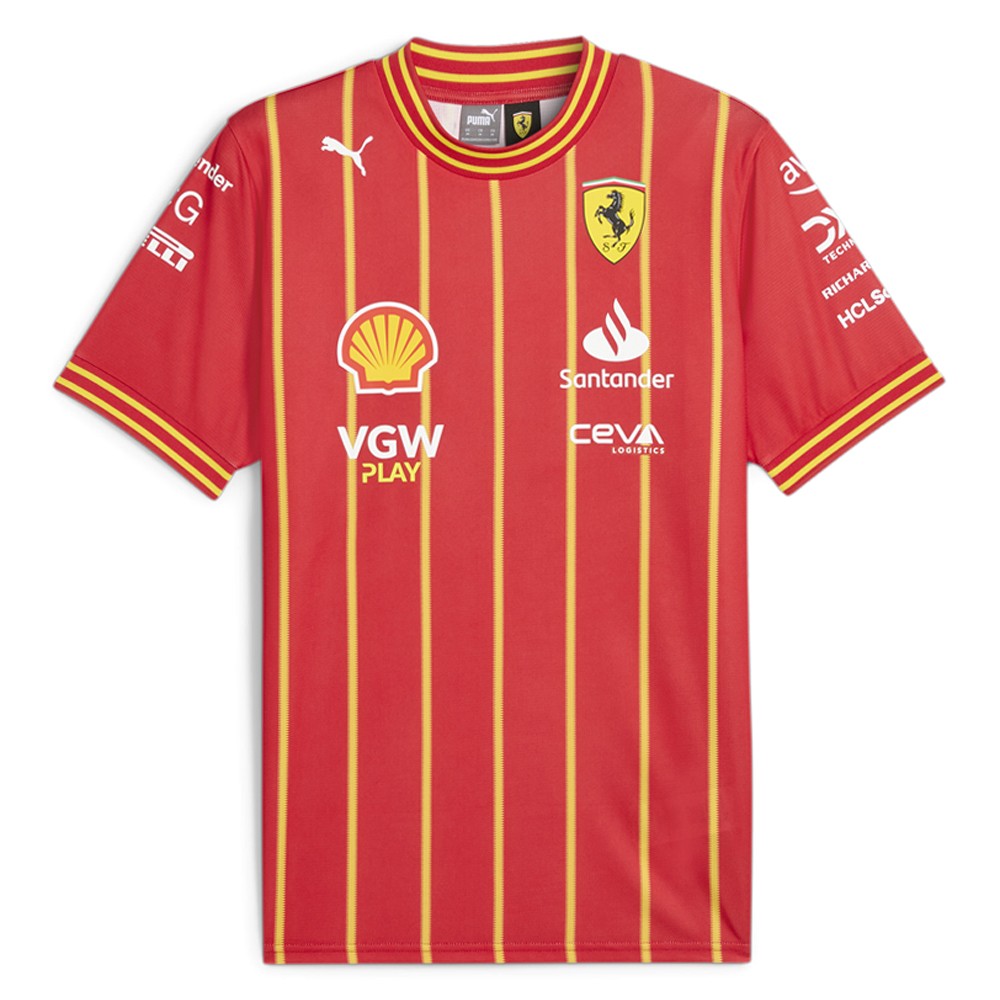 PUMA Scuderia Ferrari Team Crew Neck Short Sleeve Soccer Jersey Mens Red  763608