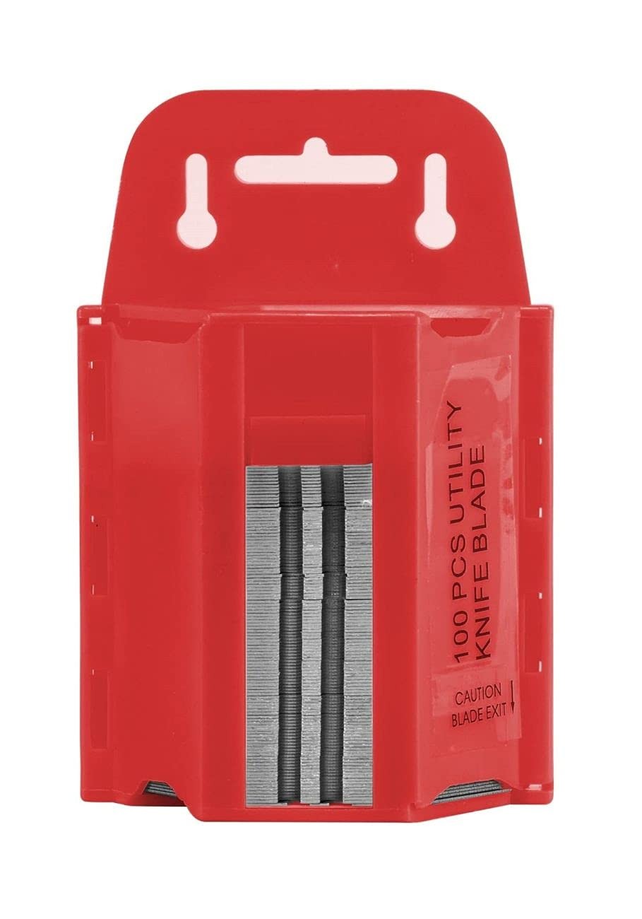 19138 100 Pc. Sk2 Steel Utility Hook Blade With Wall Mountable Dispenser