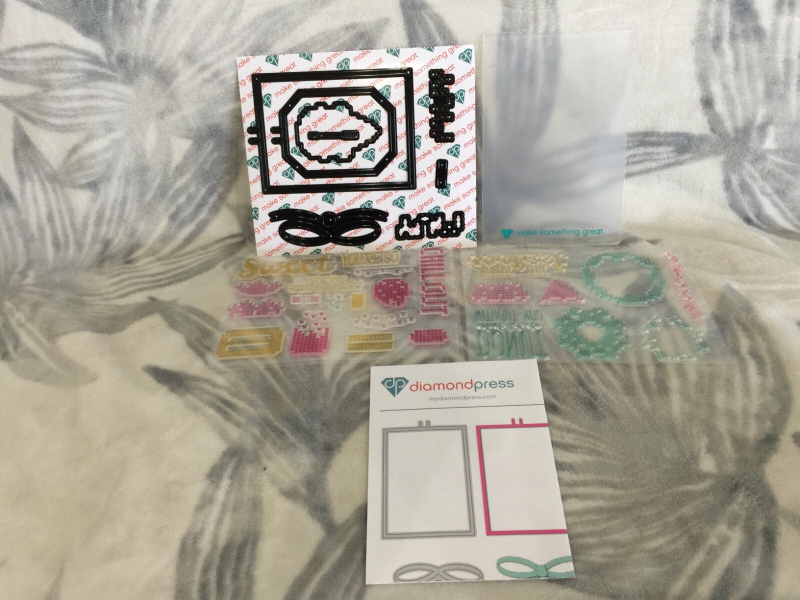 Diamond Press Sweet Treats Cross Stitch Stamp and Die Kit New 824401