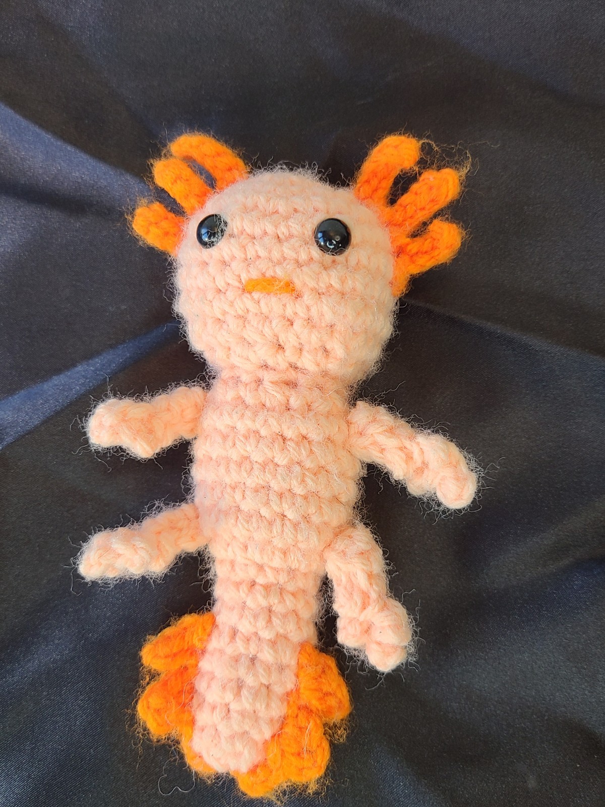 Handmade Crochet Axolotl-Acrylic Yarn Small Cute