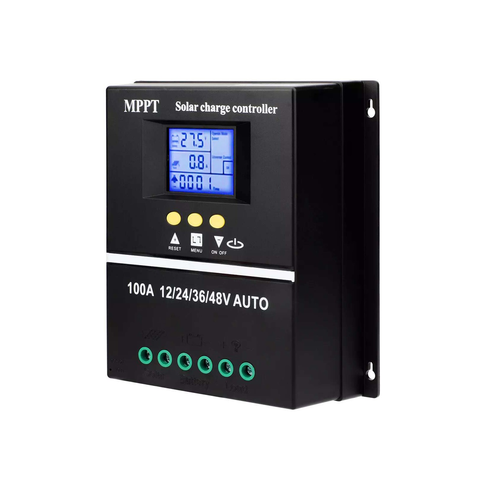 100A Dual USB MPPT Solar Charge Controller Inverter 12V 24V 36V 48V PV Regulator