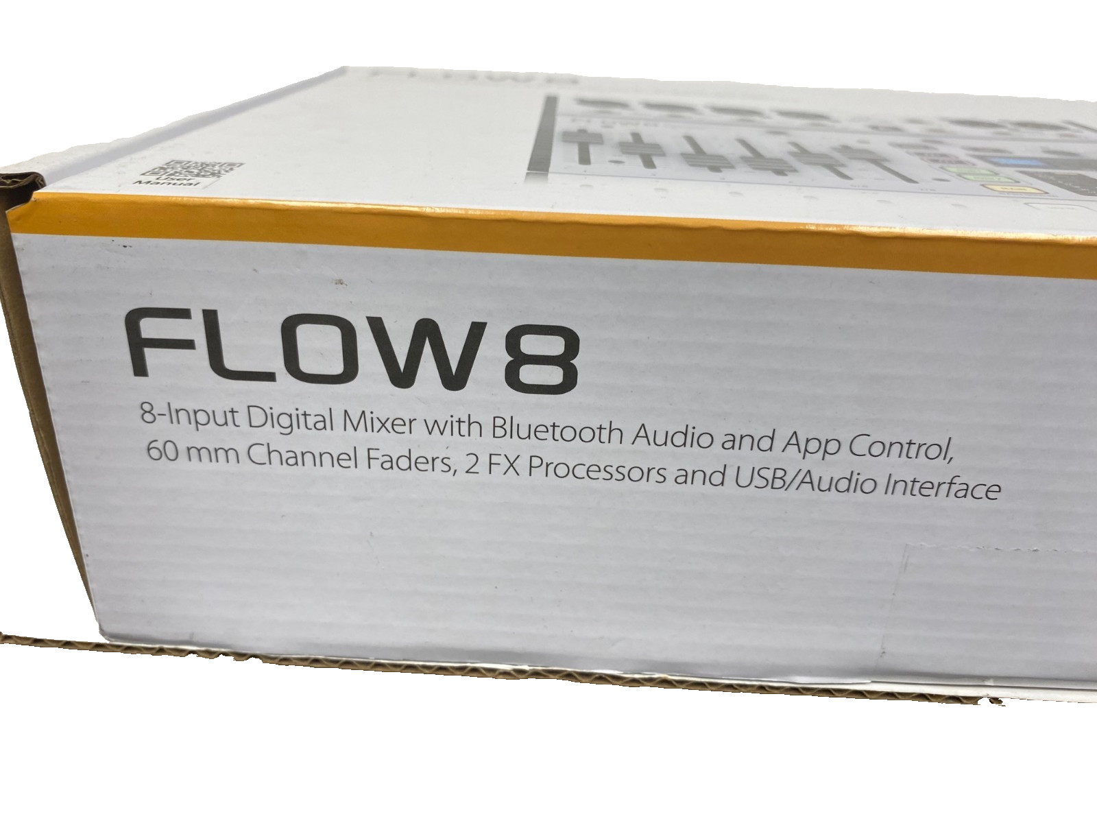 Behringer Flow 8 Input Digital Mixer Bluetooth, App Control, 60mm Faders, 2FX
