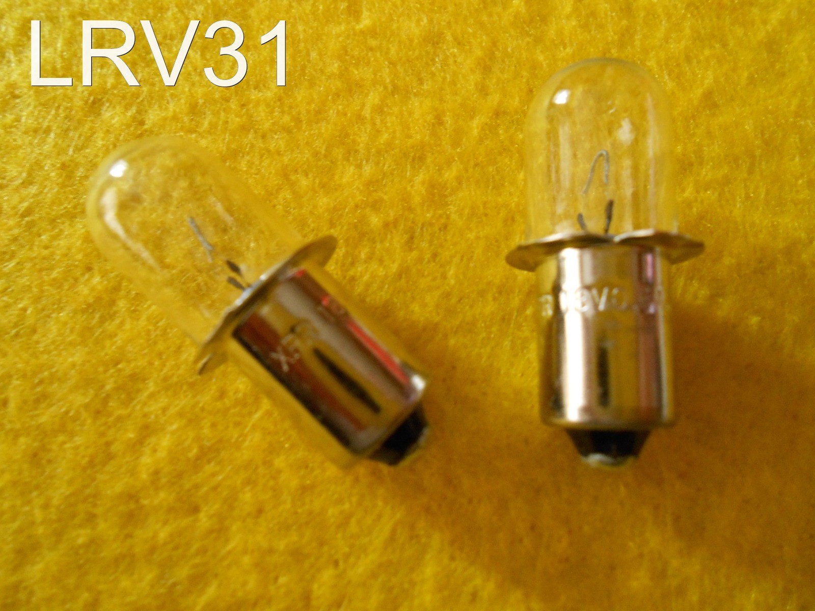 2x DEWALT 18v "REAL" Xenon Replacement Flashlight Bulbs / 15 Year Seller