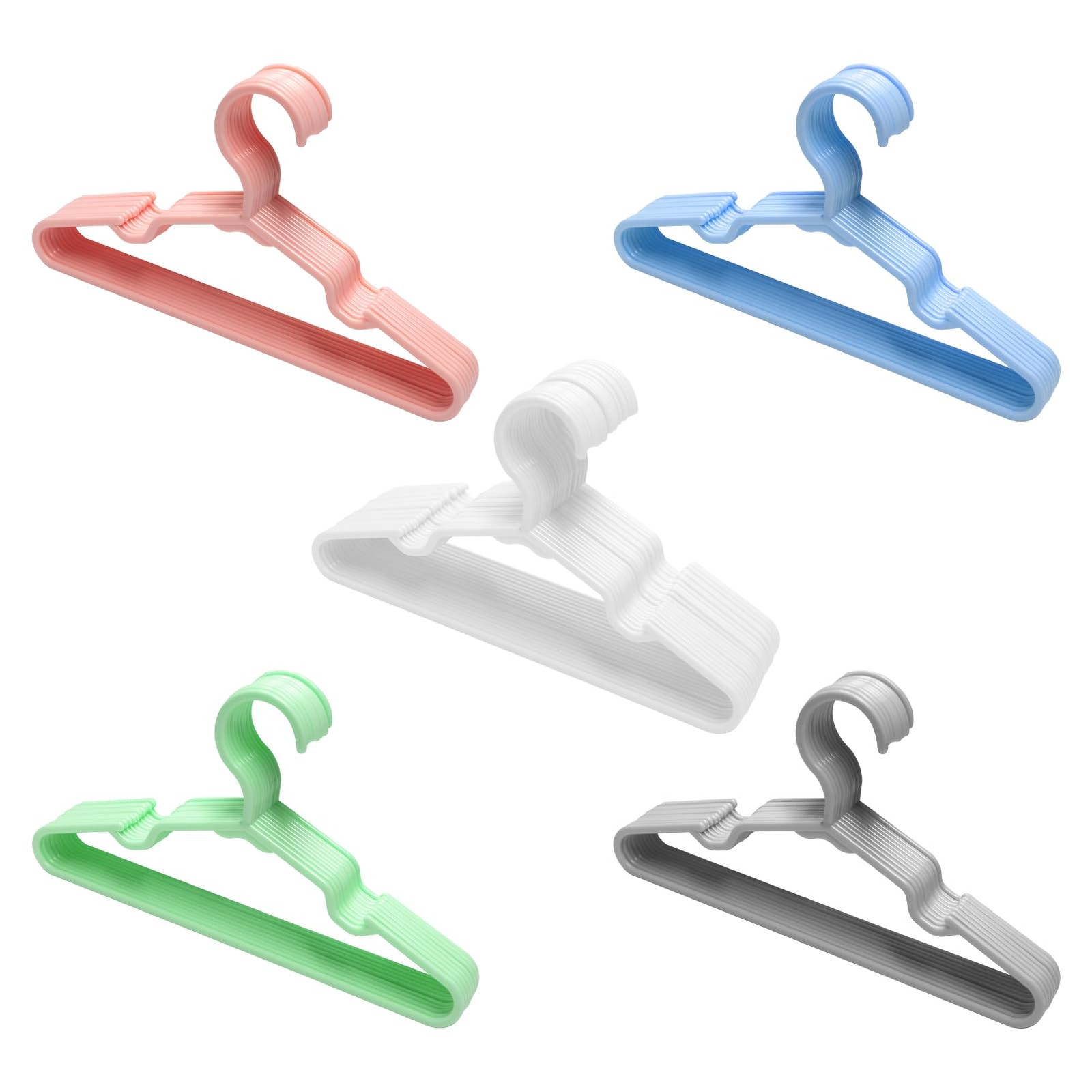 Baby Kids Hangers for Closet - 11.6 11.4 Inches X 6.49 Inches, Mix Color-new