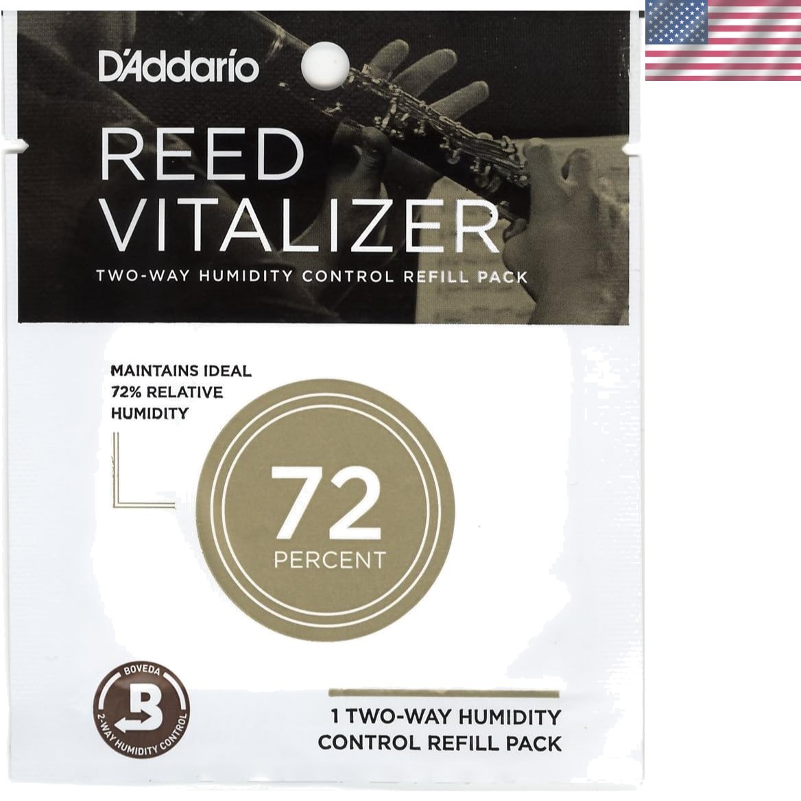 D’Addario 73% Humidity Reed Vitalizer Refill Pack - Enhance Reed Longevity