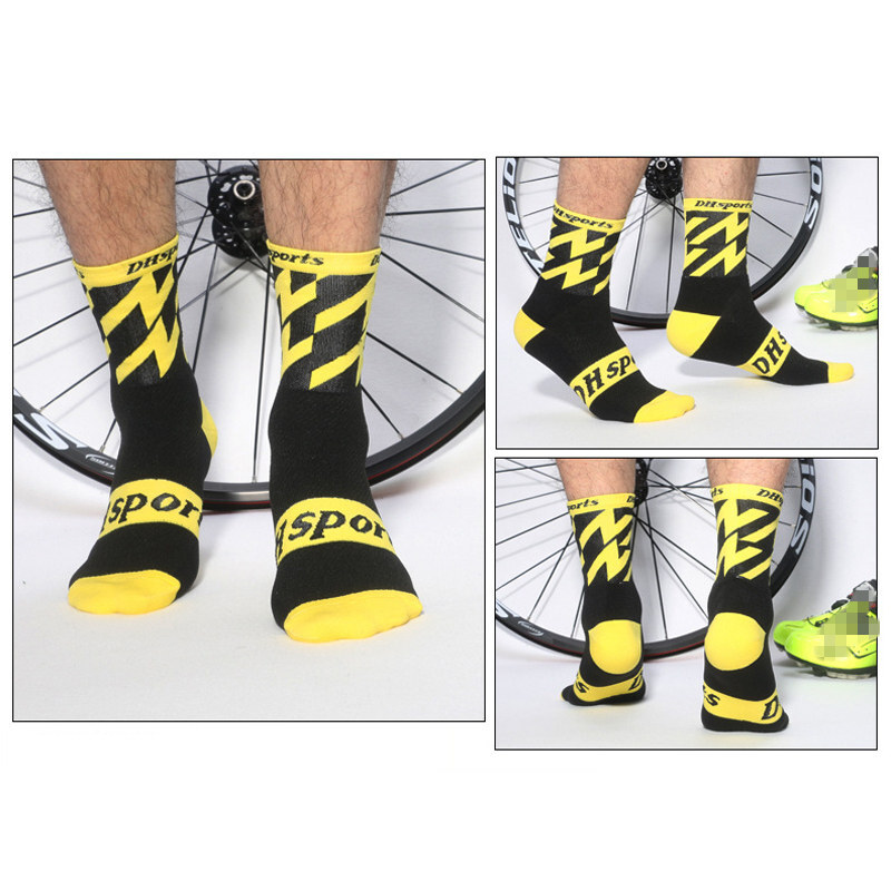 Pro Men Women Cycling Sports Ankle Socks XC Road Riding Bicycle Breathable Black