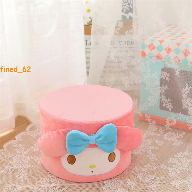 Anime My Melody StellaLou Kuromi Cinnamoroll Round Stool Living Room Taborets