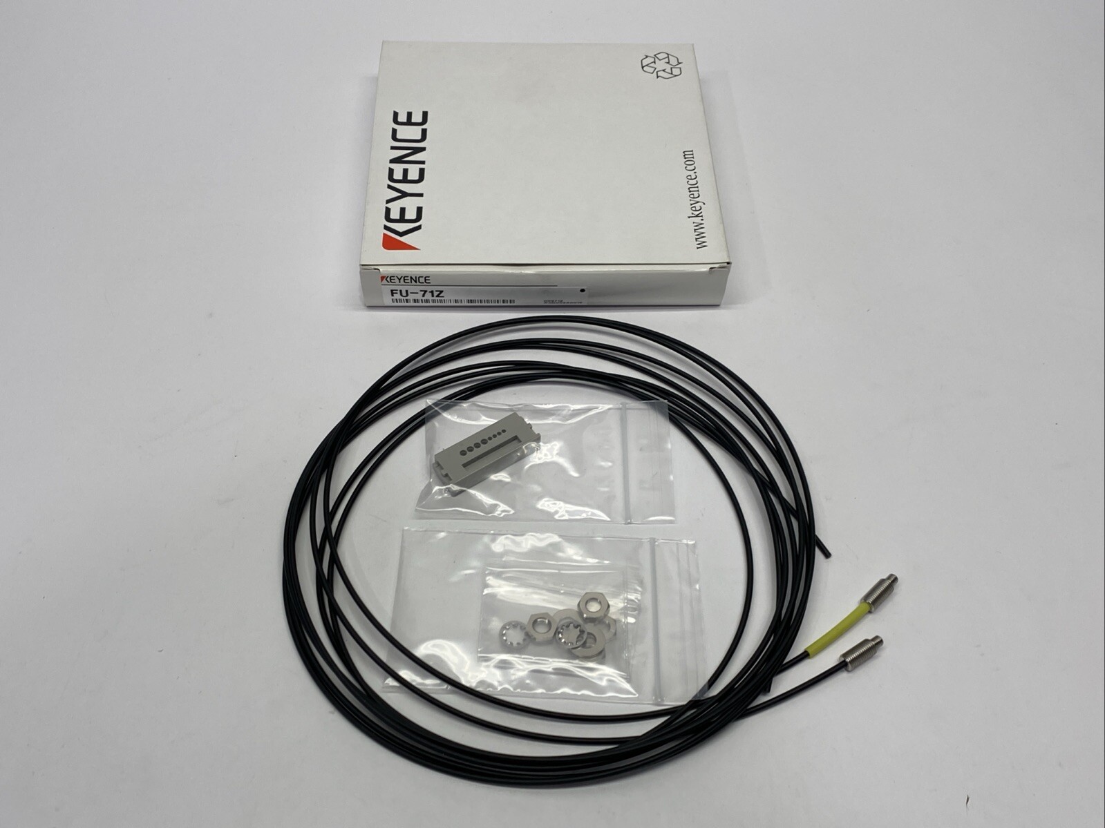 Keyence FU-71Z Digital Fiber Optic Sensor Fiber Unit Thrubeam Type