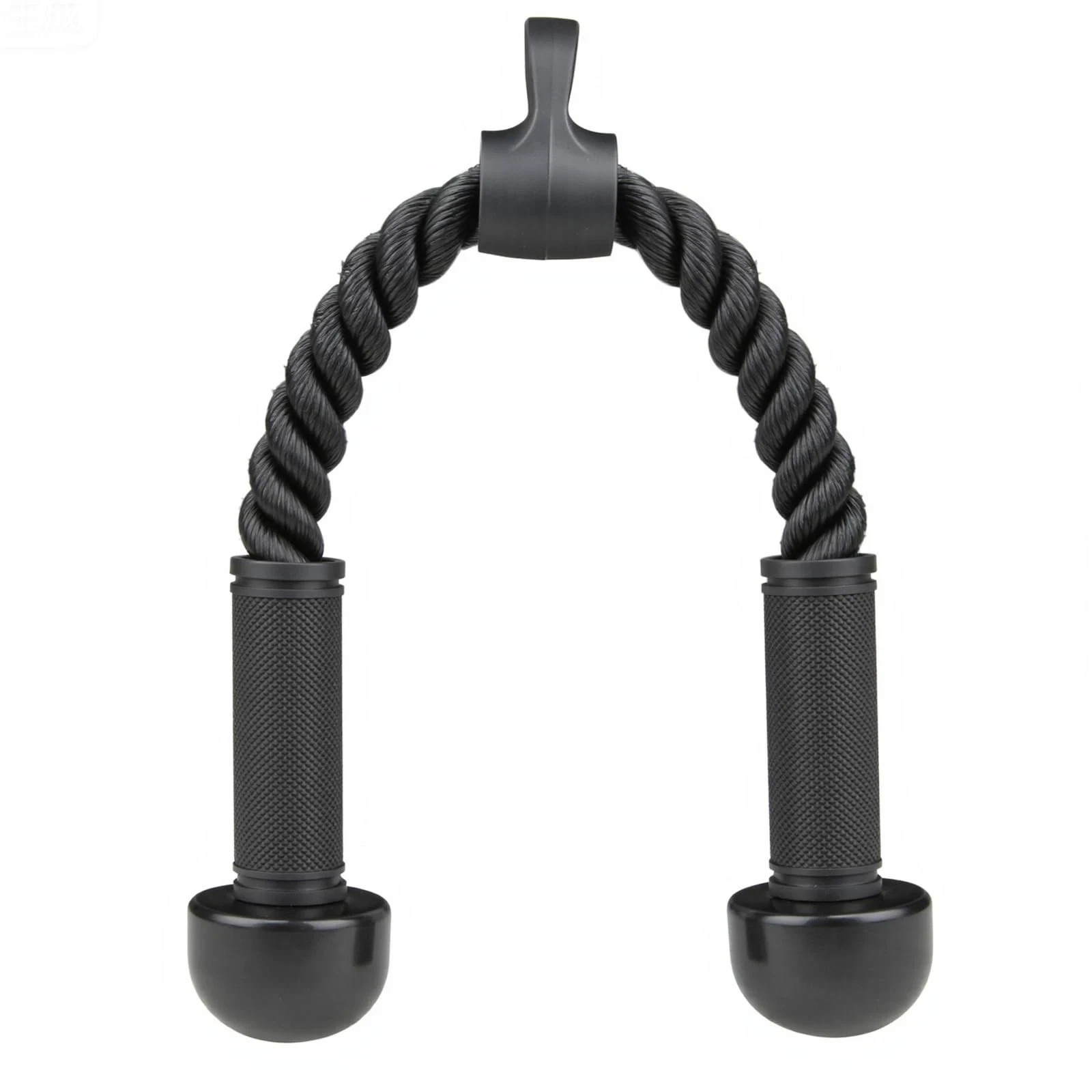 Tricep Rope Cable Attachment for Gym Rope Pull-Down Attachment with Rubber Ha...