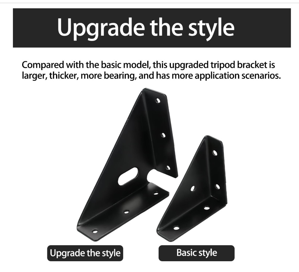 20 PC Heavy Duty Shelf Bracket 3.7 inches Corner Bracket