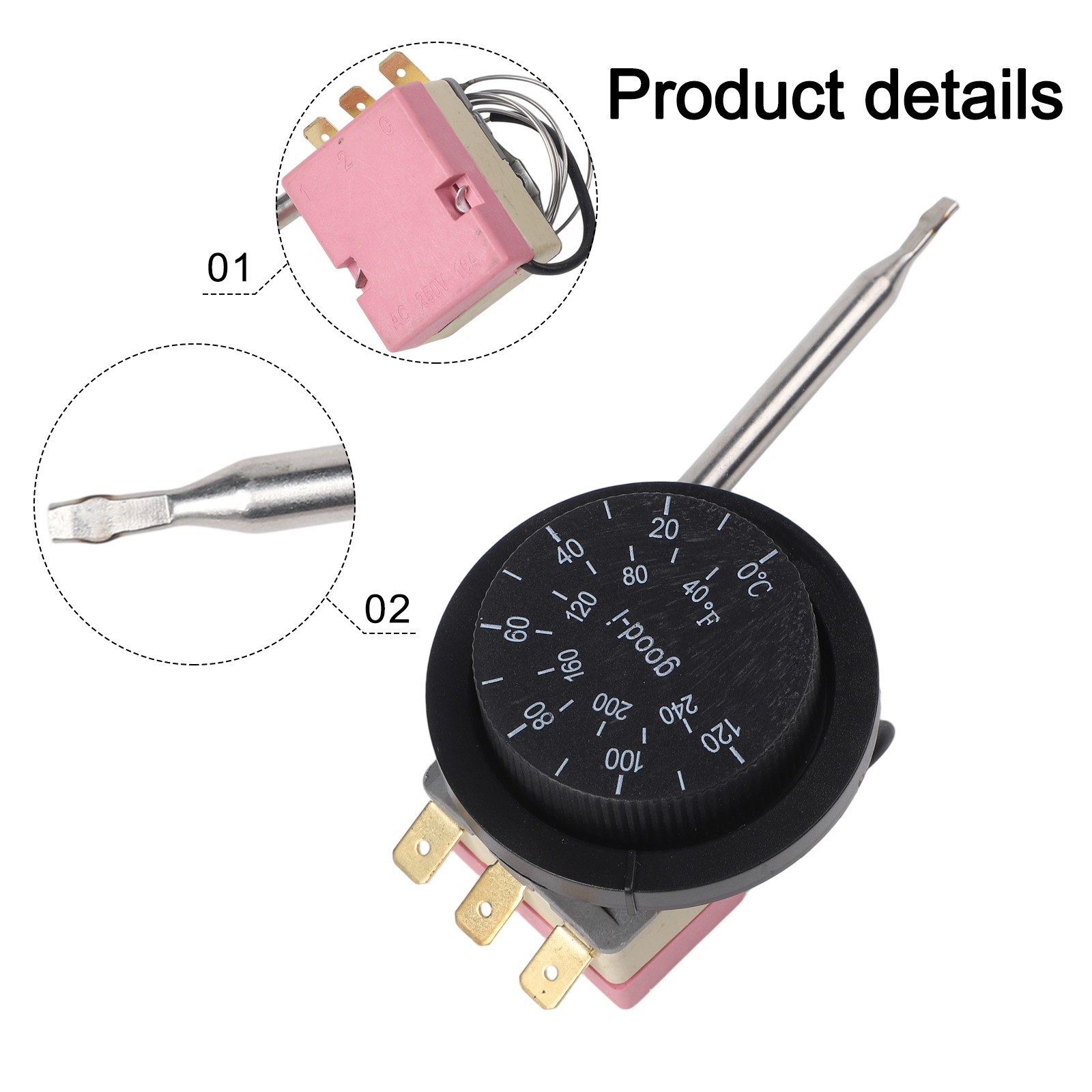 High Quality Temperature Controller with Switching Difference of 2??1 ??C