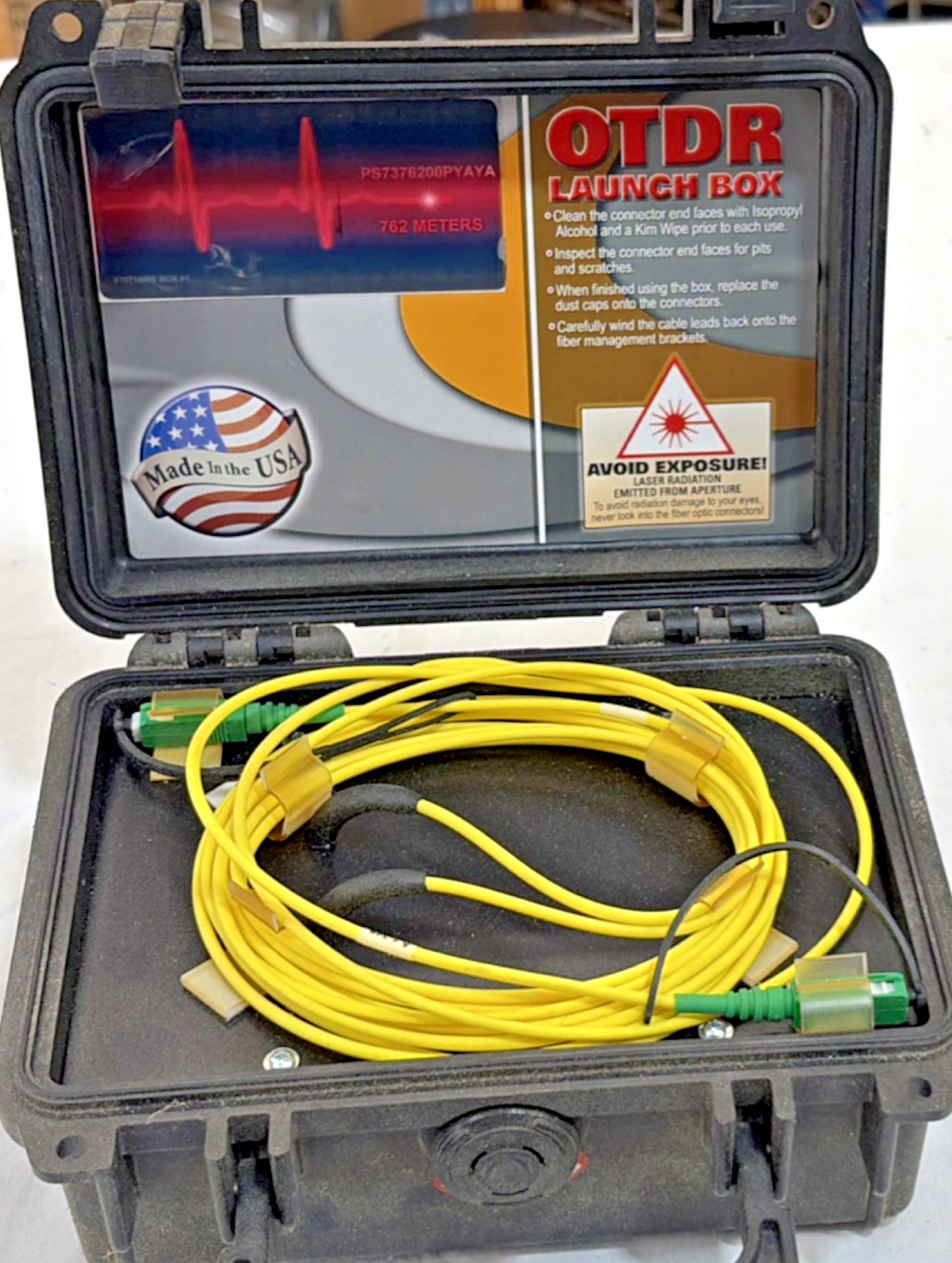 FIS Test Equipment PF7376200PYAYA Handheld Single-mode OTDR Launch Box SC 762m