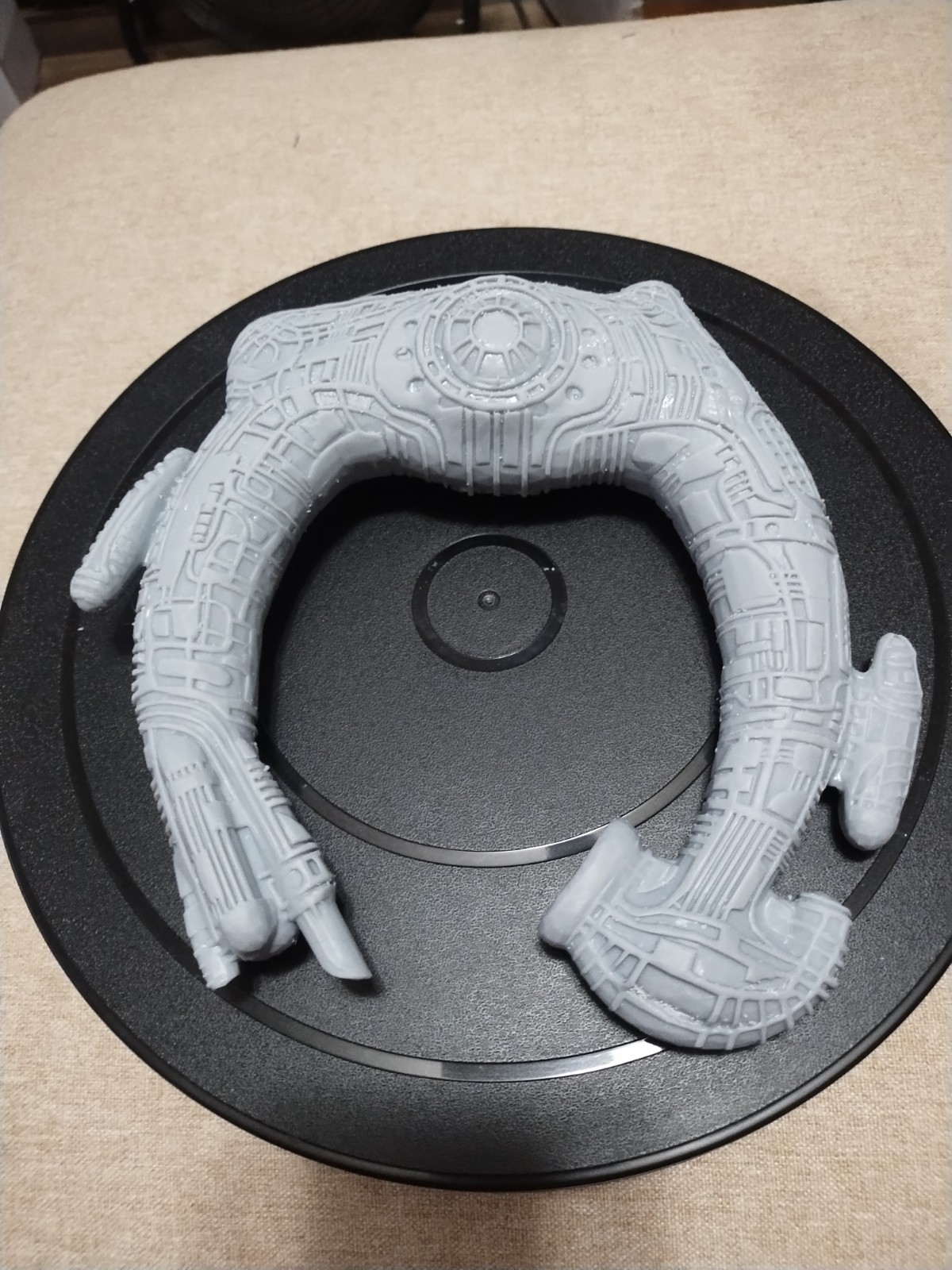 Alien Juggernaut ship 3D Resin Print Measures 7.5" X 8"