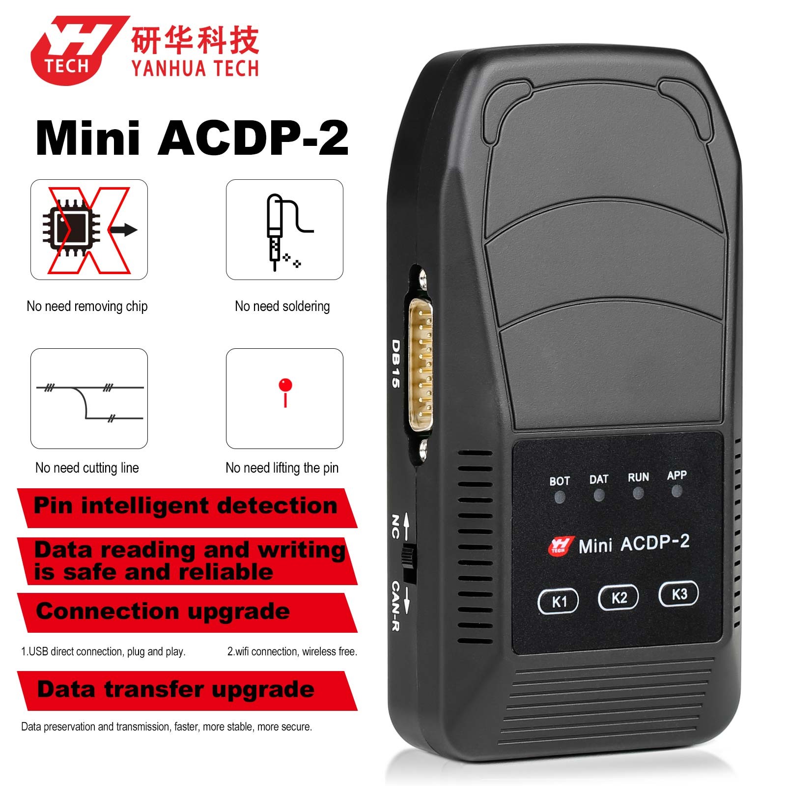 Yanhua Mini ACDP 2 K-ey Progarmming ACDP-2 Master Basic Module USB and Wireless