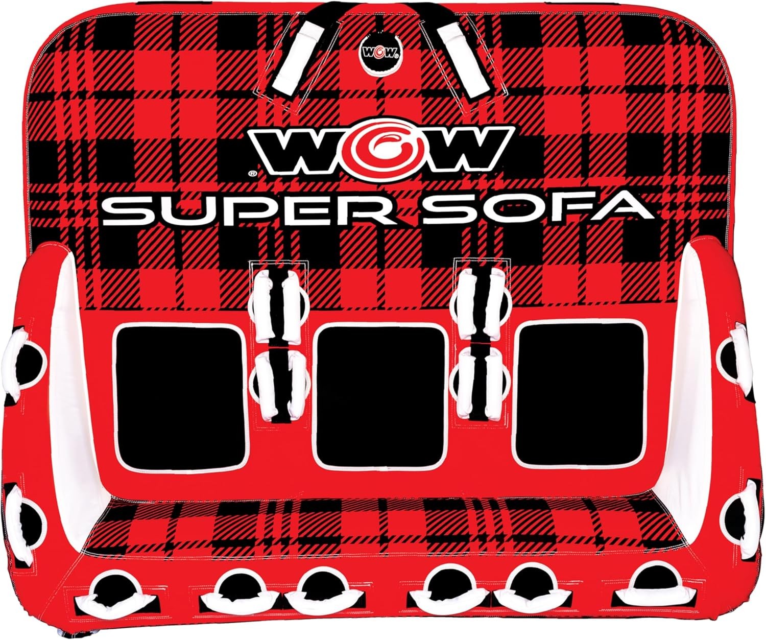 WOW Sports Super Sofa Towable Tube 1 to 3 Person Towable Front / Back Tow Point