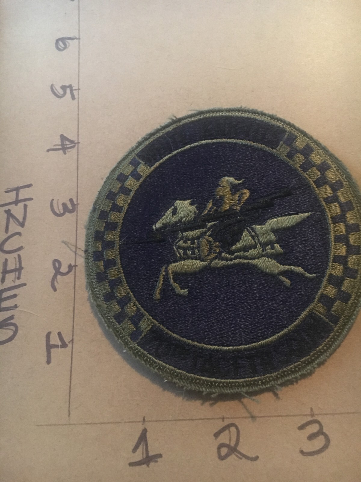 USAF 70th Tactical Fighter Squadron subdued patch 5/3/25 variant 2