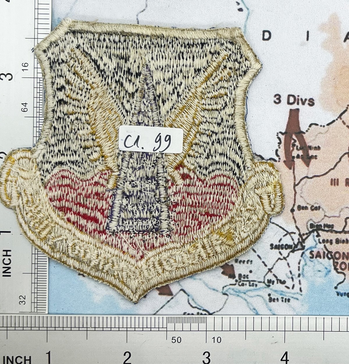 Patch , usaf 1st Air Commando Wing , bien hoa , vietnam war patch , c1-99