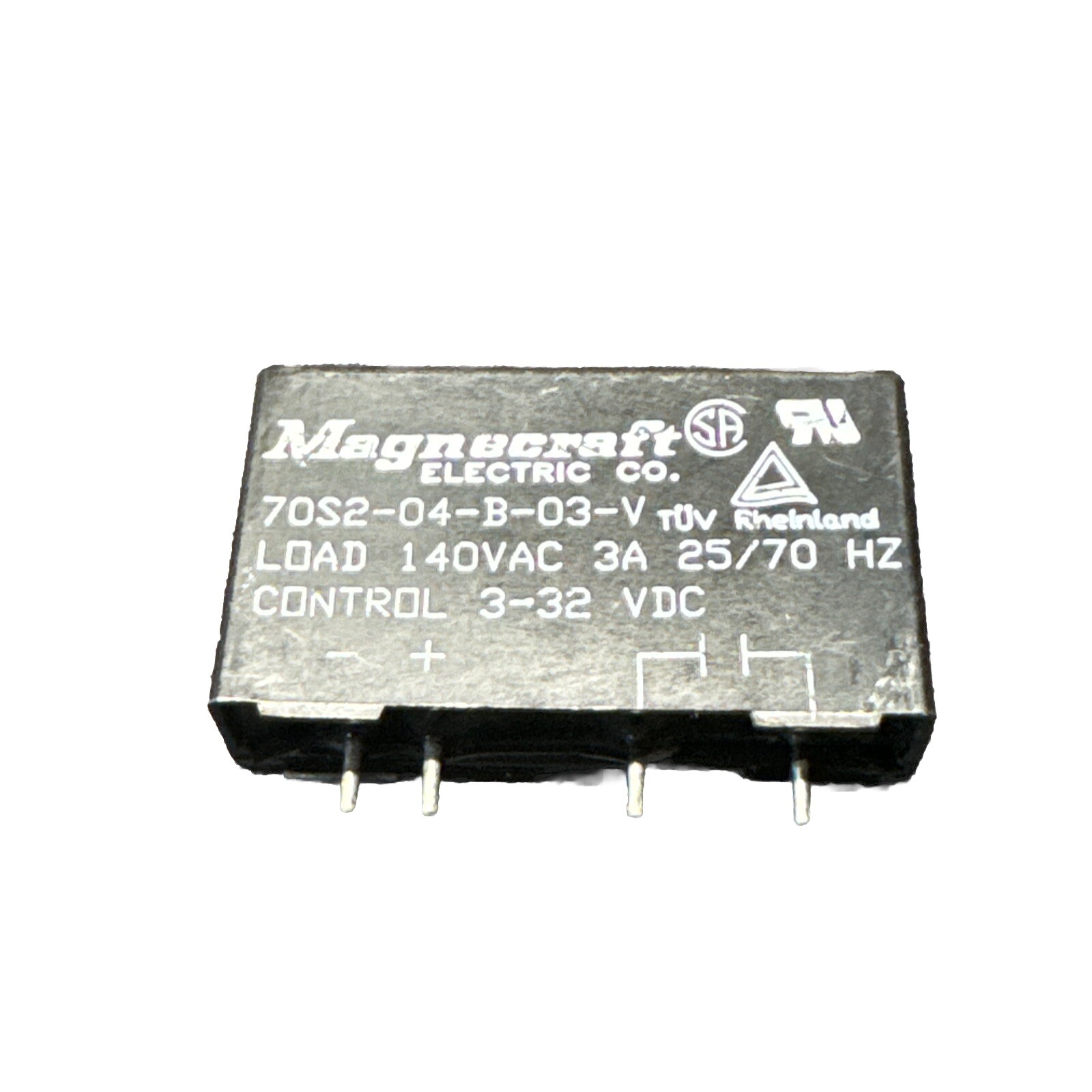 10M6459 Magnecraft 70S2-04-B-03-V Ssr, Pcb Mount, 140Vac, 32Vdc, 3A