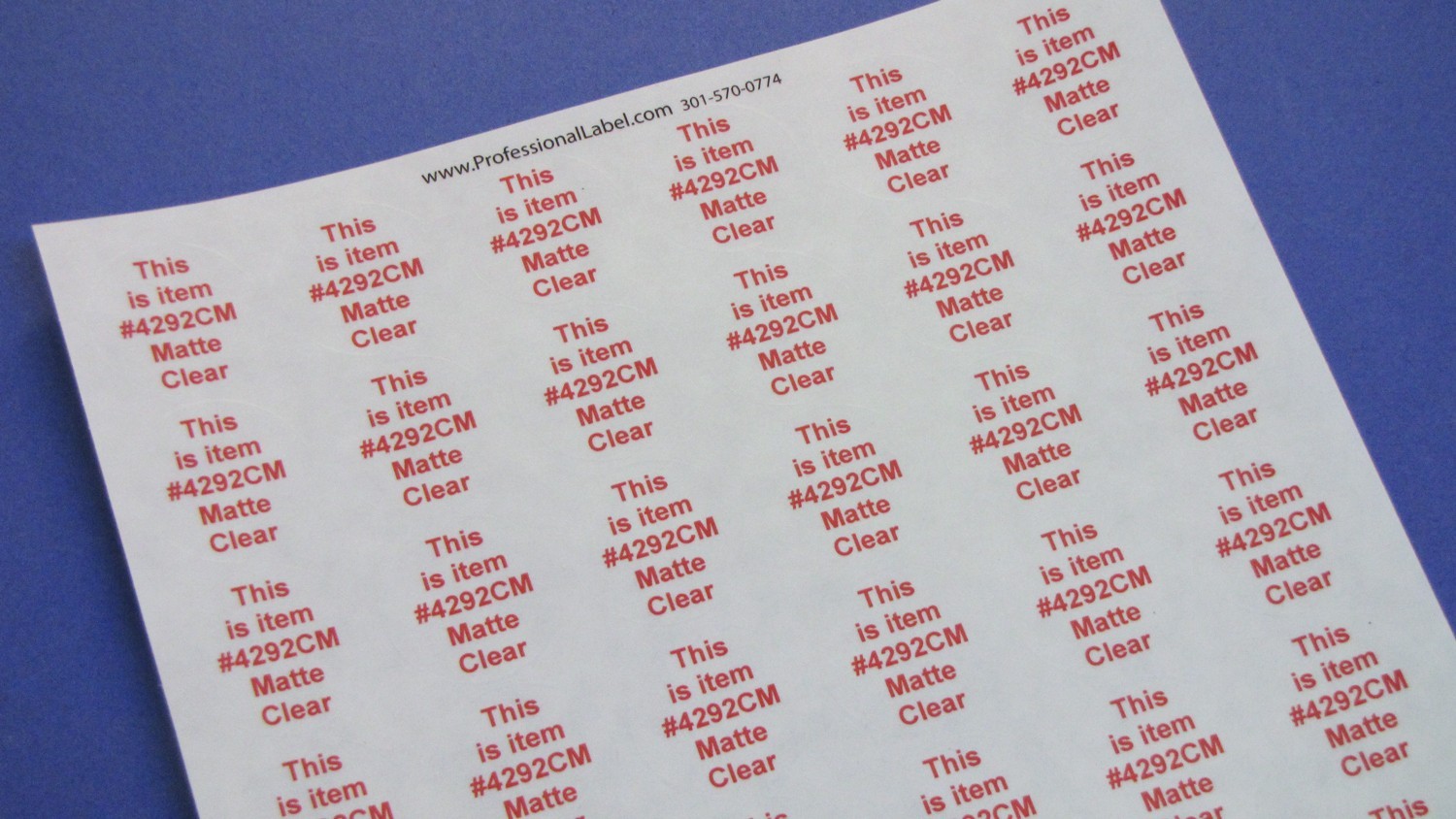 Clear Round Stickers 1.25 inch 1 1/4" Box Seals Labels 4292CM 50 Sheets
