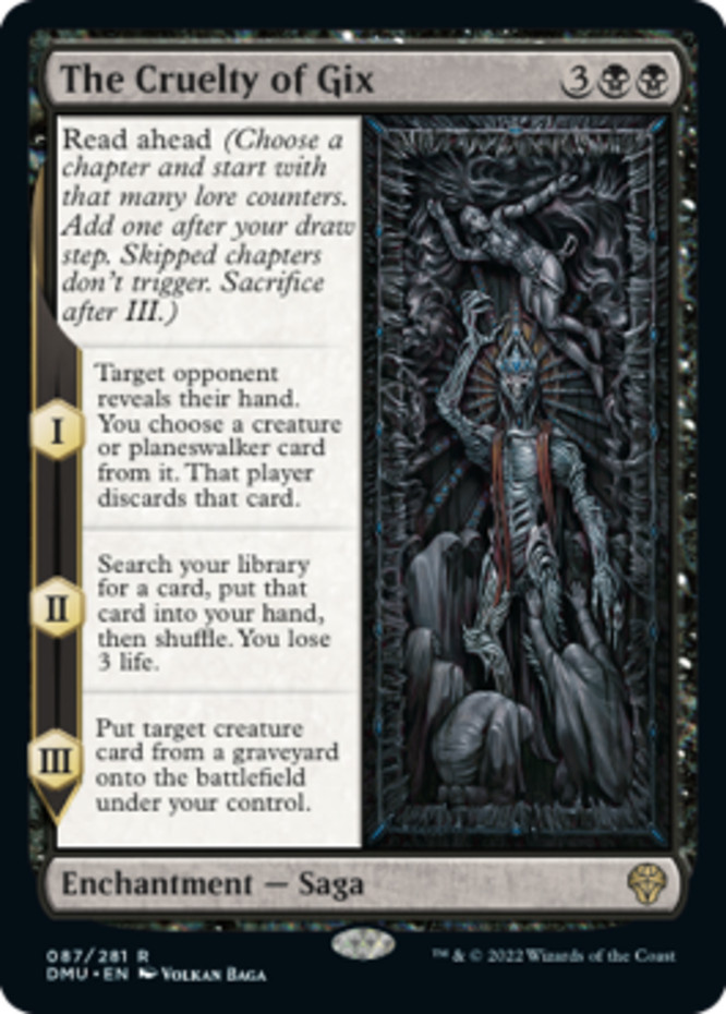 x1 The Cruelty of Gix R MTG Dominaria United M/NM, English
