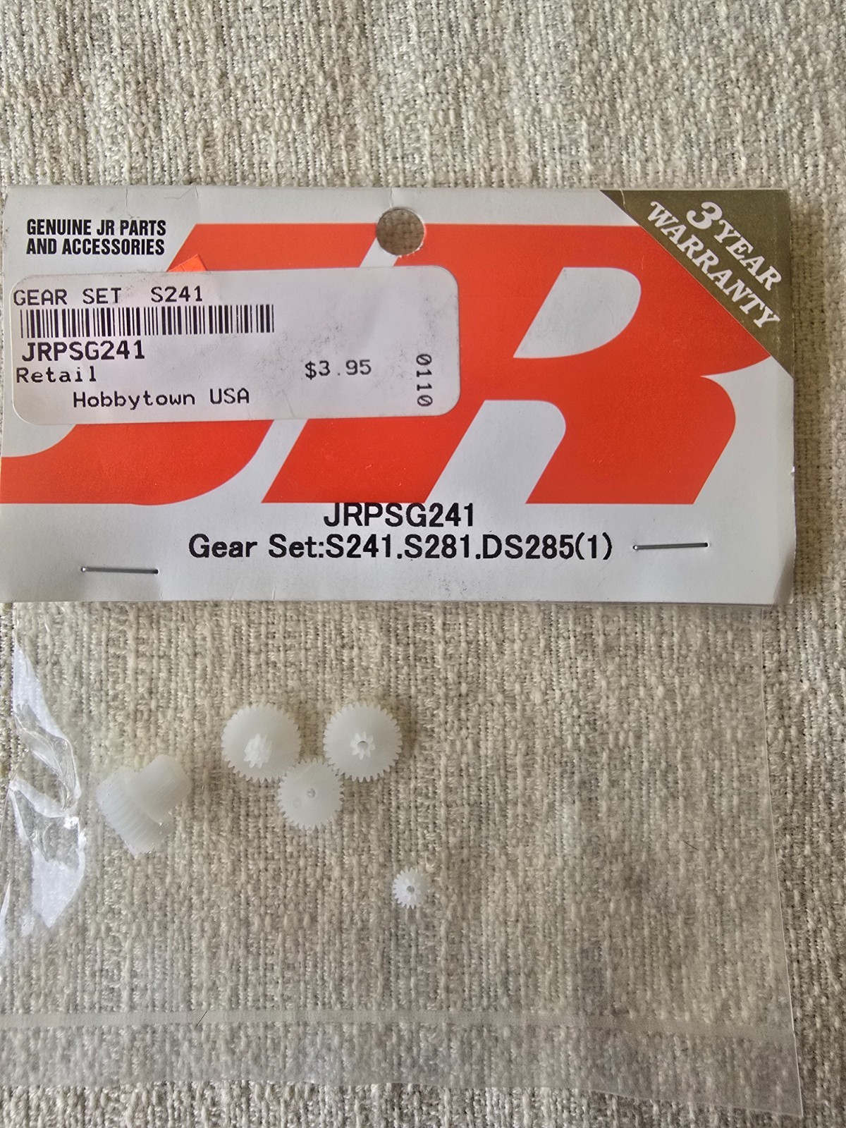 NOS Genuine JR Gear Set: S241, S281, DS285(1) Part JRPSG241