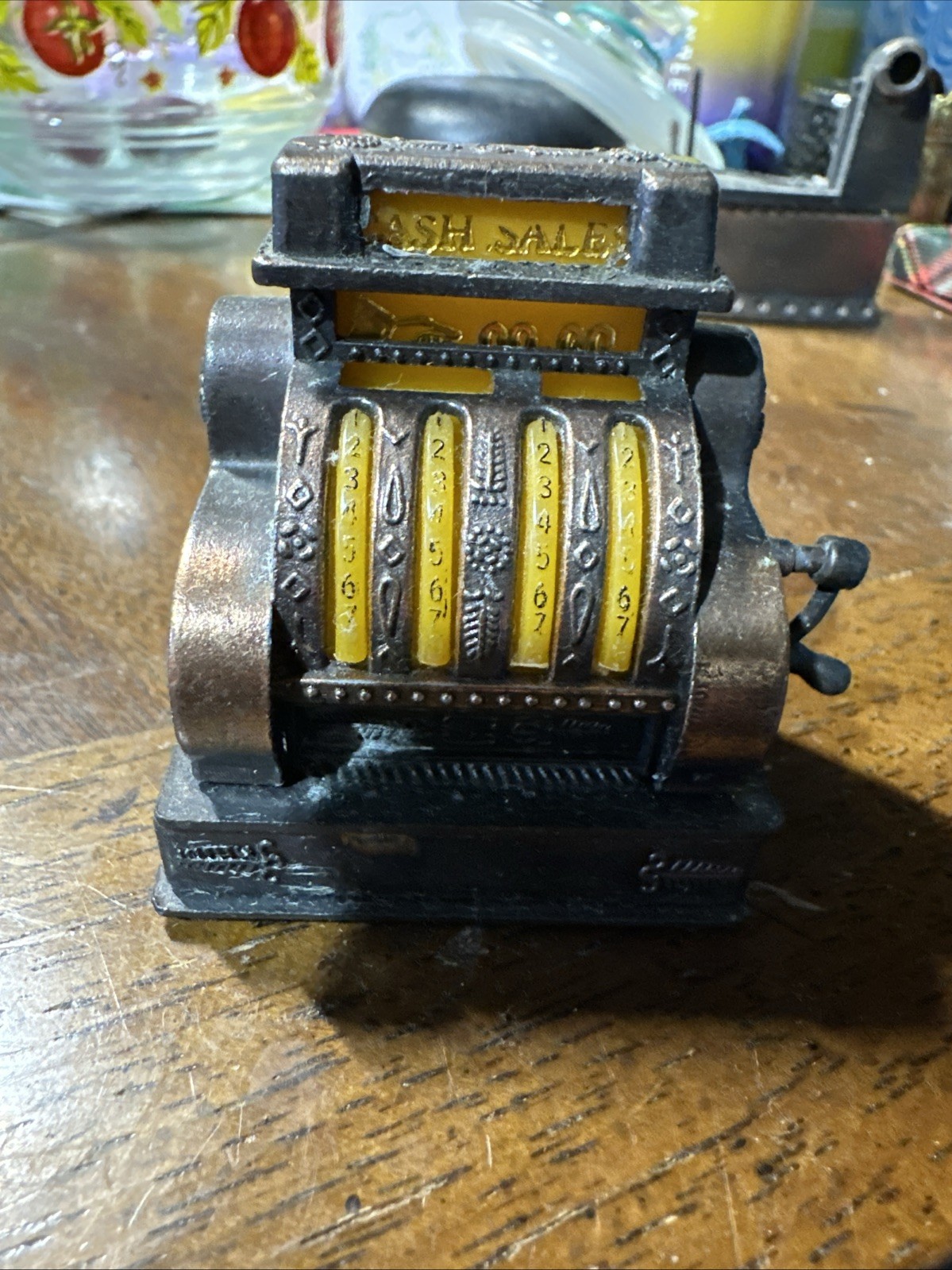 Cast Metal Cash Register Pencil Sharpener mini
