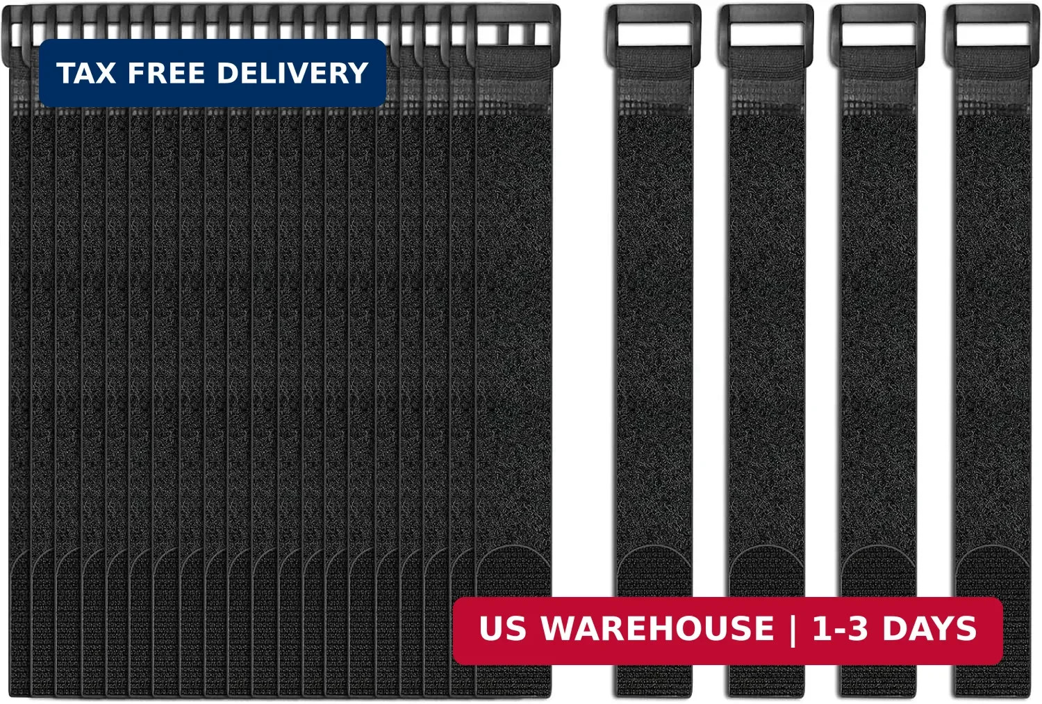 24 Pack Cable Straps Reusable Fastening Cinch Straps Wire Loop Ties(1" x 12"), A