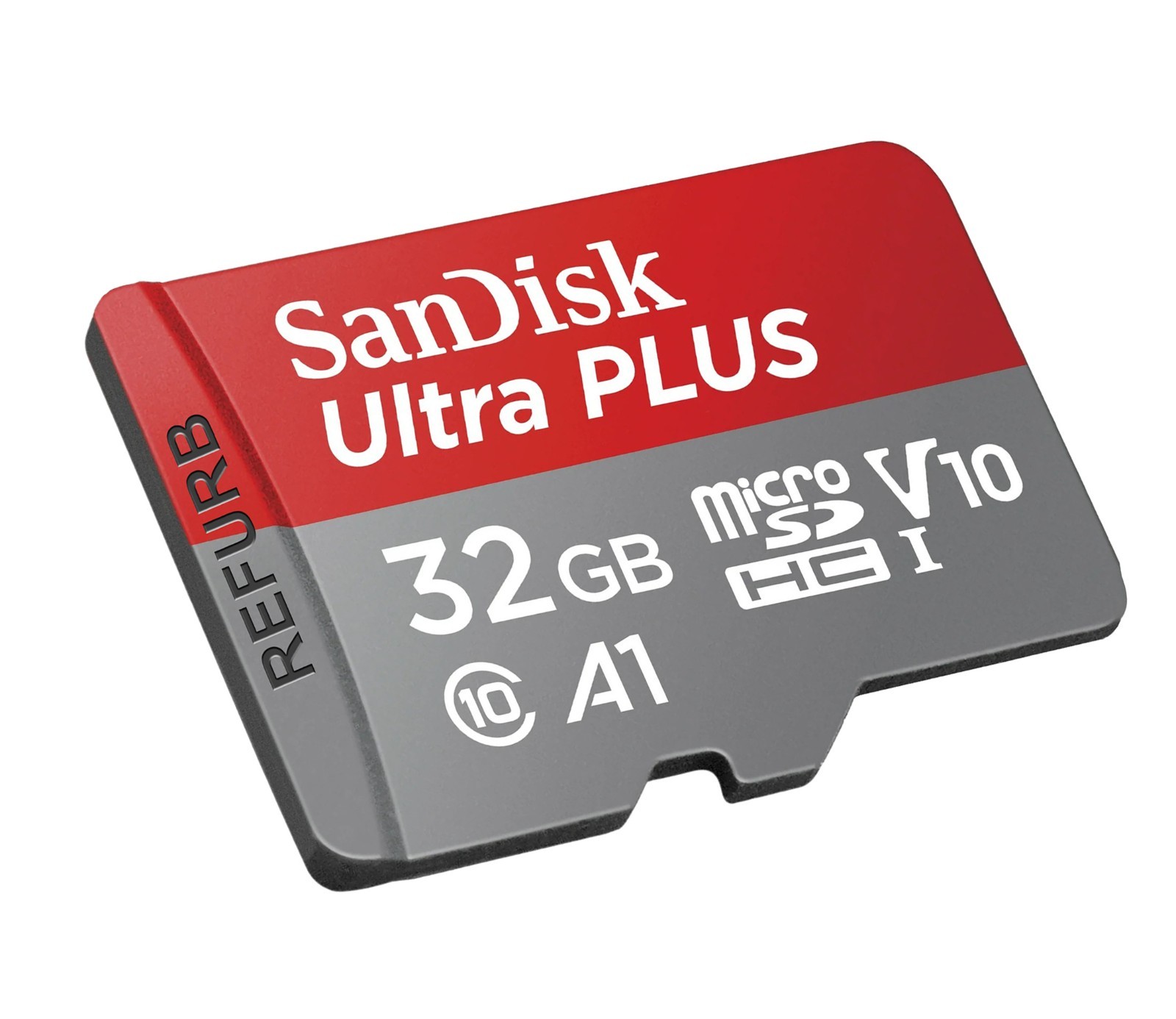 SanDisk - Ultra PLUS 32GB microSDHC UHS-I Memory Card U