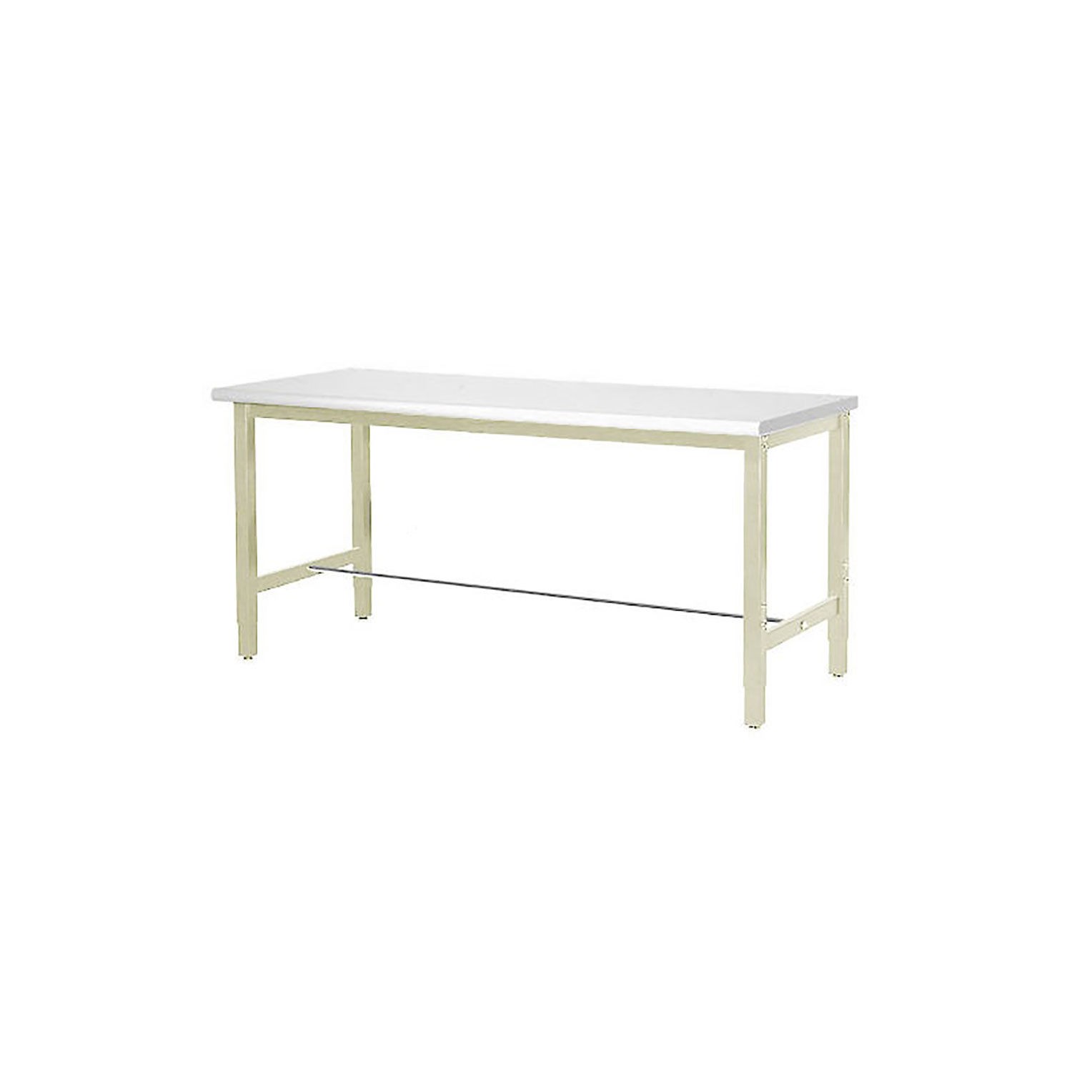 60"W x 24"D Adjustable Height Workbench 1-5/8" Thick Plastic Laminate Square
