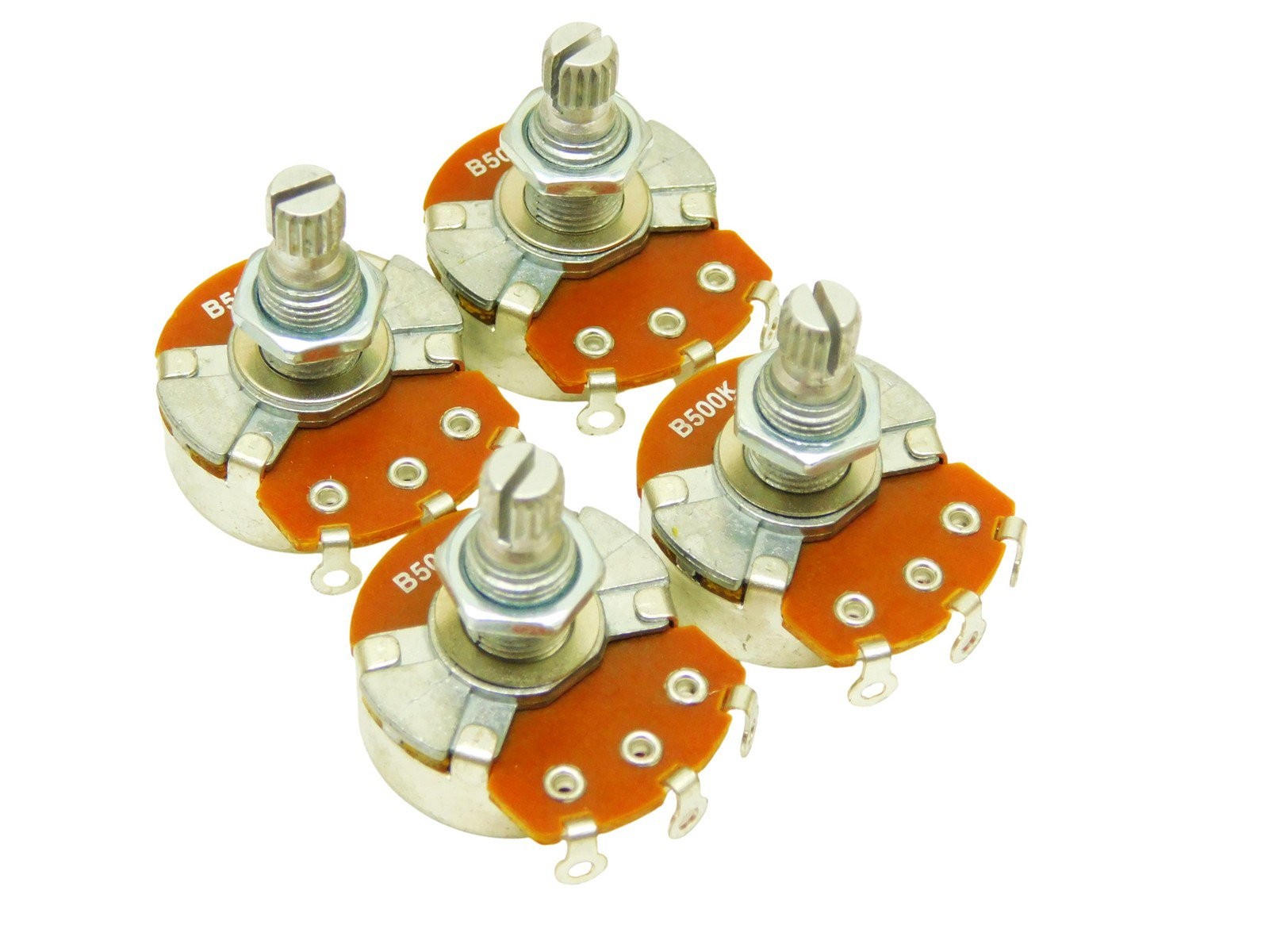 Alpha B500k 18mm Linear SPLIT SHAFT AUDIO TAPER POTENTIOMETERS POTS