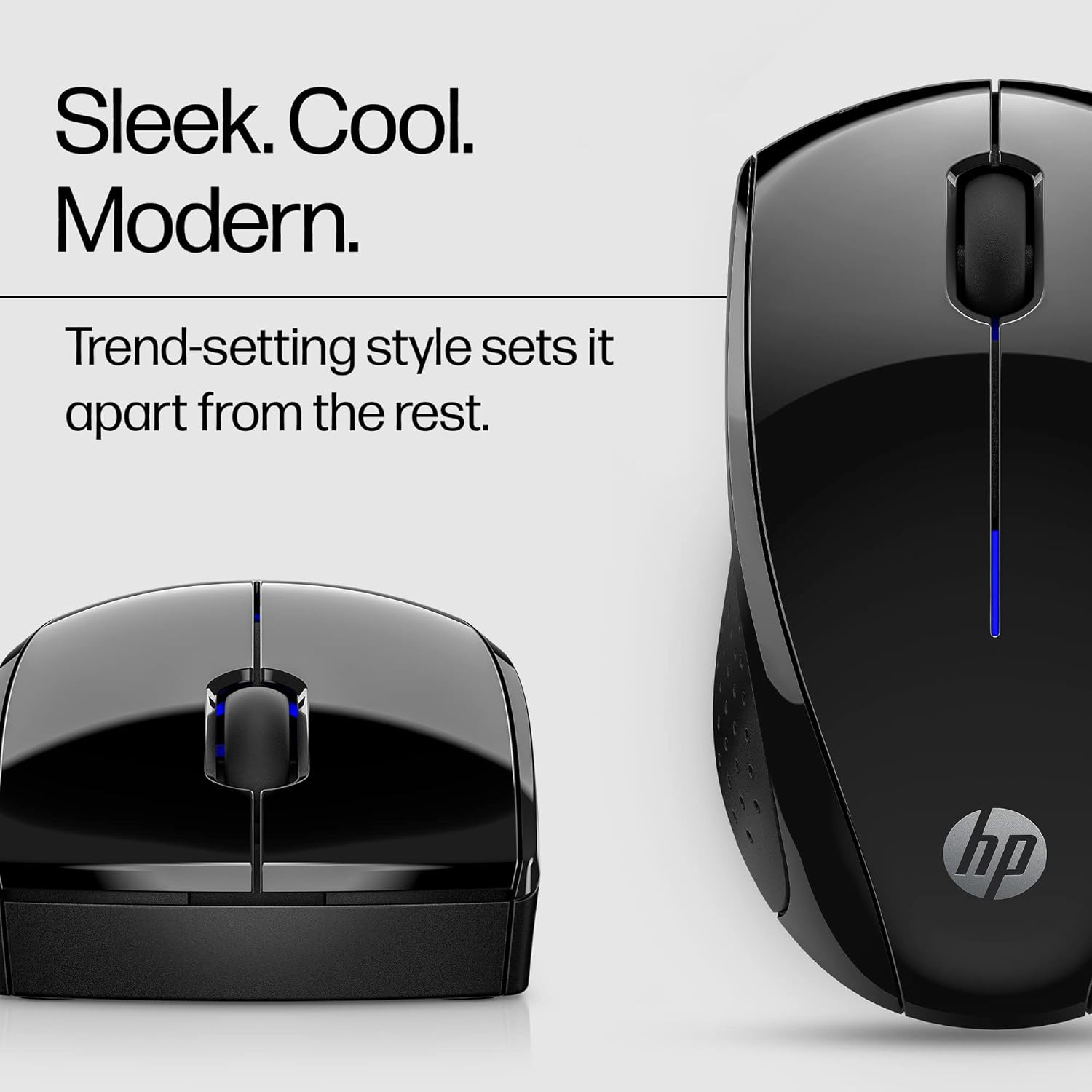 HP X3000 G2 Wireless Mouse - Ambidextrous 3-Button Control, & Scroll Wheel Multi