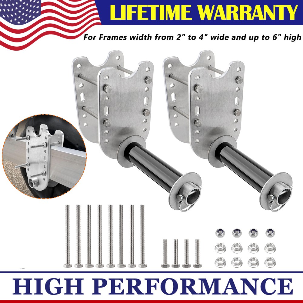 Boat Lift Wheel Kit, Set of 2, Boat Lift Wheel Bracket, Aluminum Mounting Plates