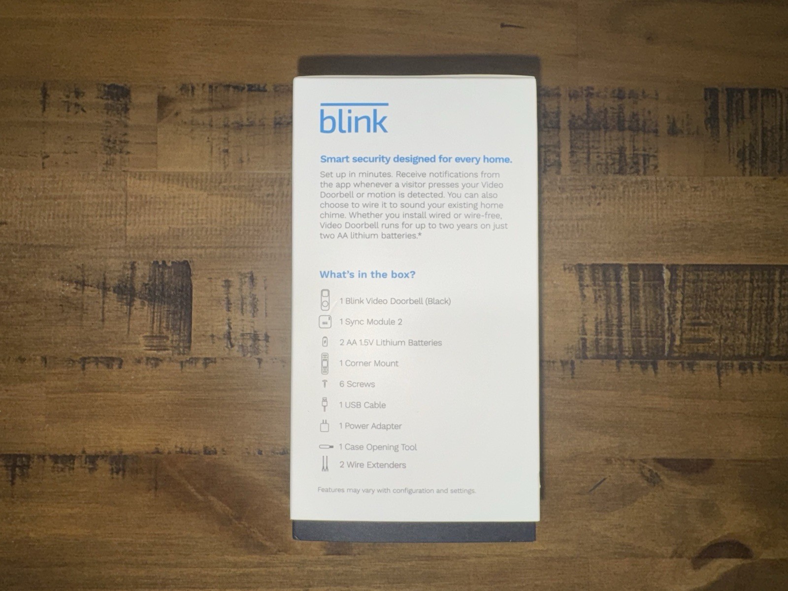 Blink Smart WiFi Video Doorbell System Wired /Wireless Battery W/ Sync Module 2