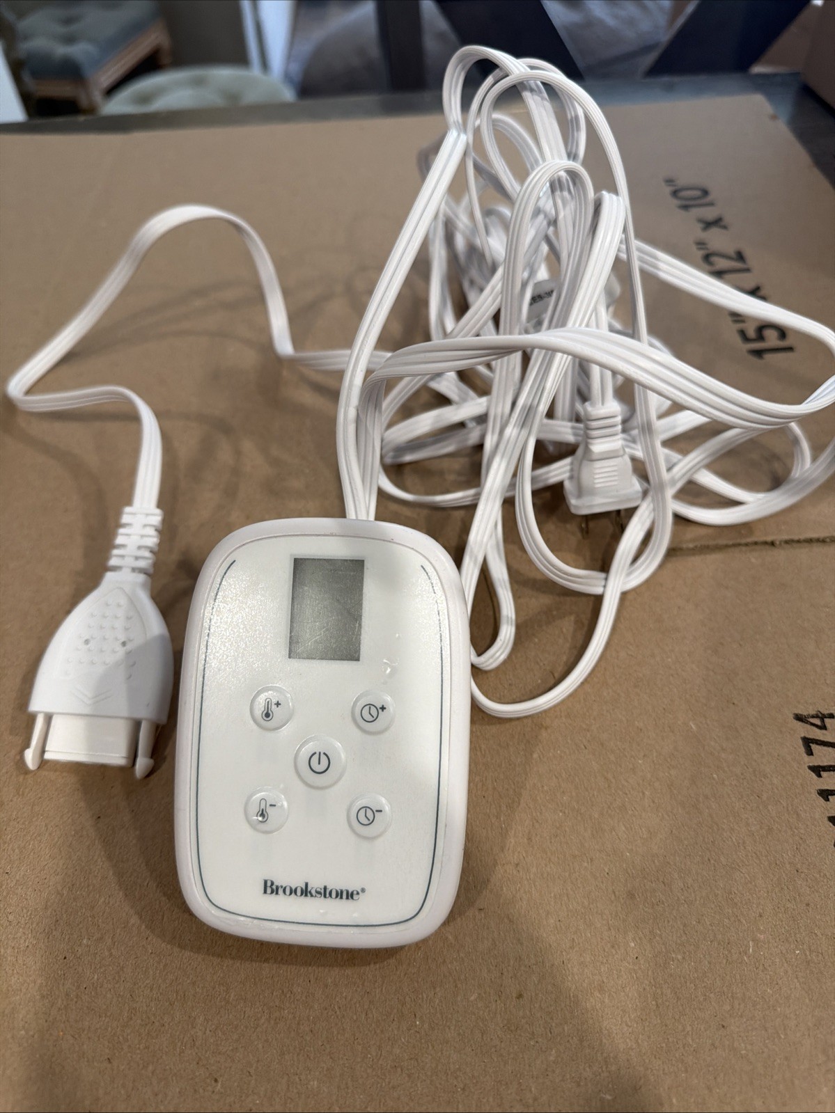 Brookstone LL-A16-10BQ 10BQ Remote Controller Power Cord Heated Electric Blanket