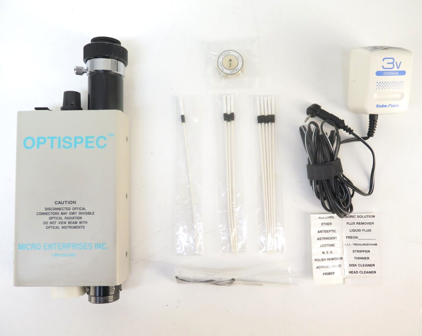 Micro Enterprises OPTISPEC FM1102 Fiber Microscope Unit