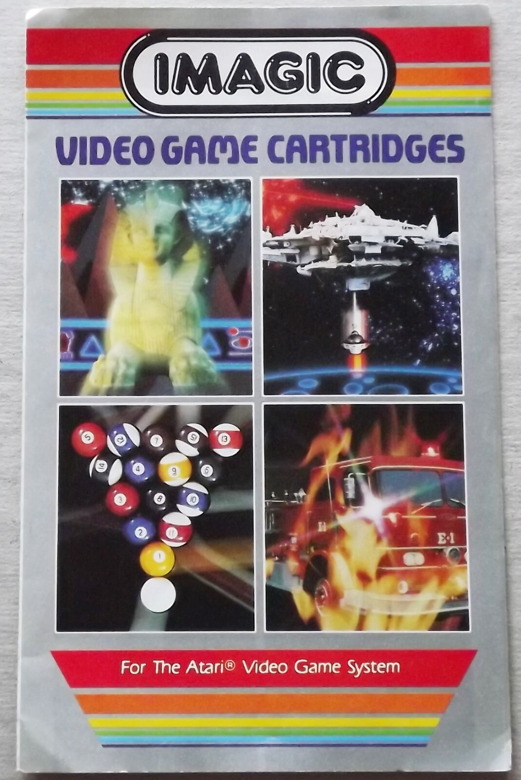 Imagic Video Game Cartridge Catalog Mini 1982 Excellent