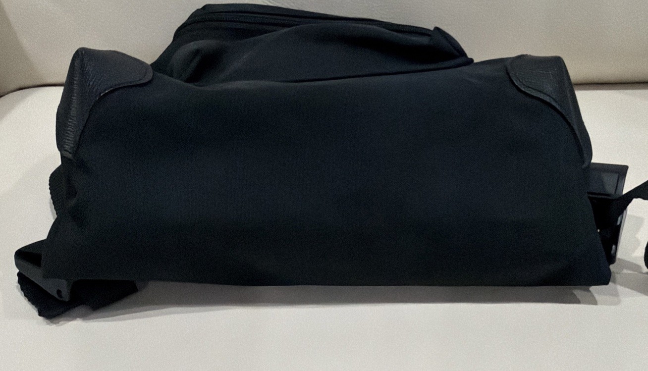 Herve Chapelier Black Nylon Backpack Small Lightweight Backpack