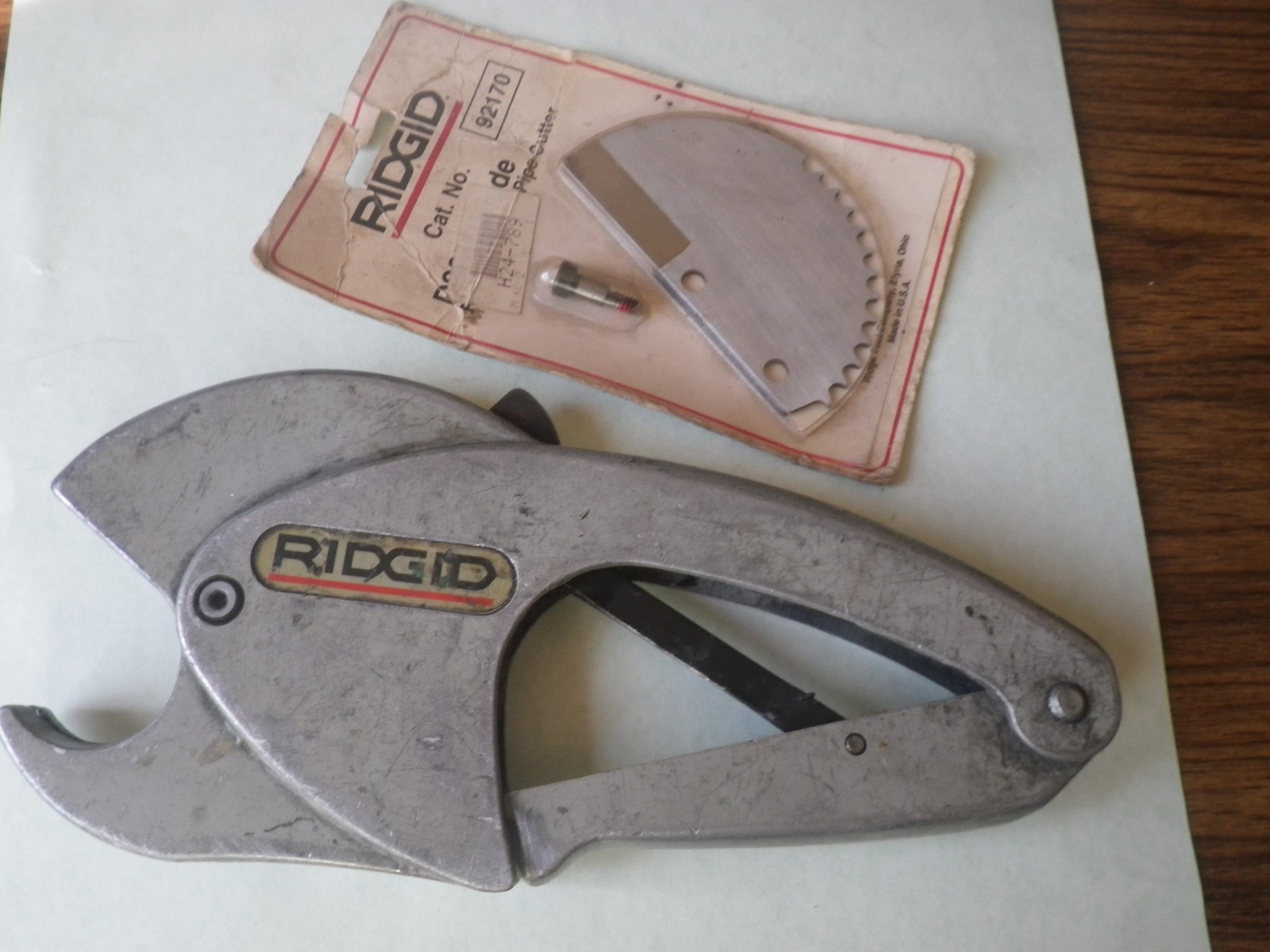 Ridgid Plastic Pipe PVC Cutter 1/8" - 1-1/2" 3-38mm, Model 138 With NEW Blade