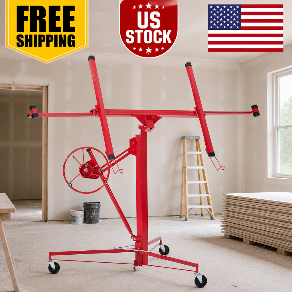 Drywall Lift 1 6FT, Drywall Jack Lift for Ceiling, 360° Adjustable Drywall Panel