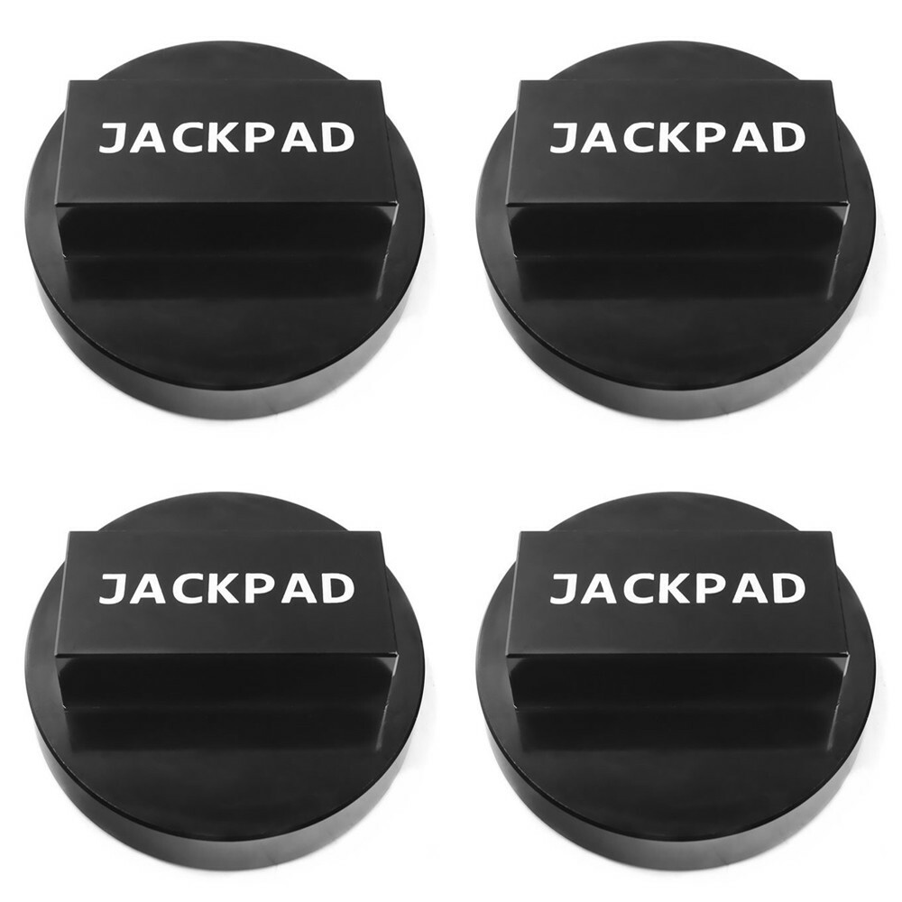 For BMW Jack Pad Adapter Billet Aluminum Anodized Black Mini Cooper 4 Pack Kit