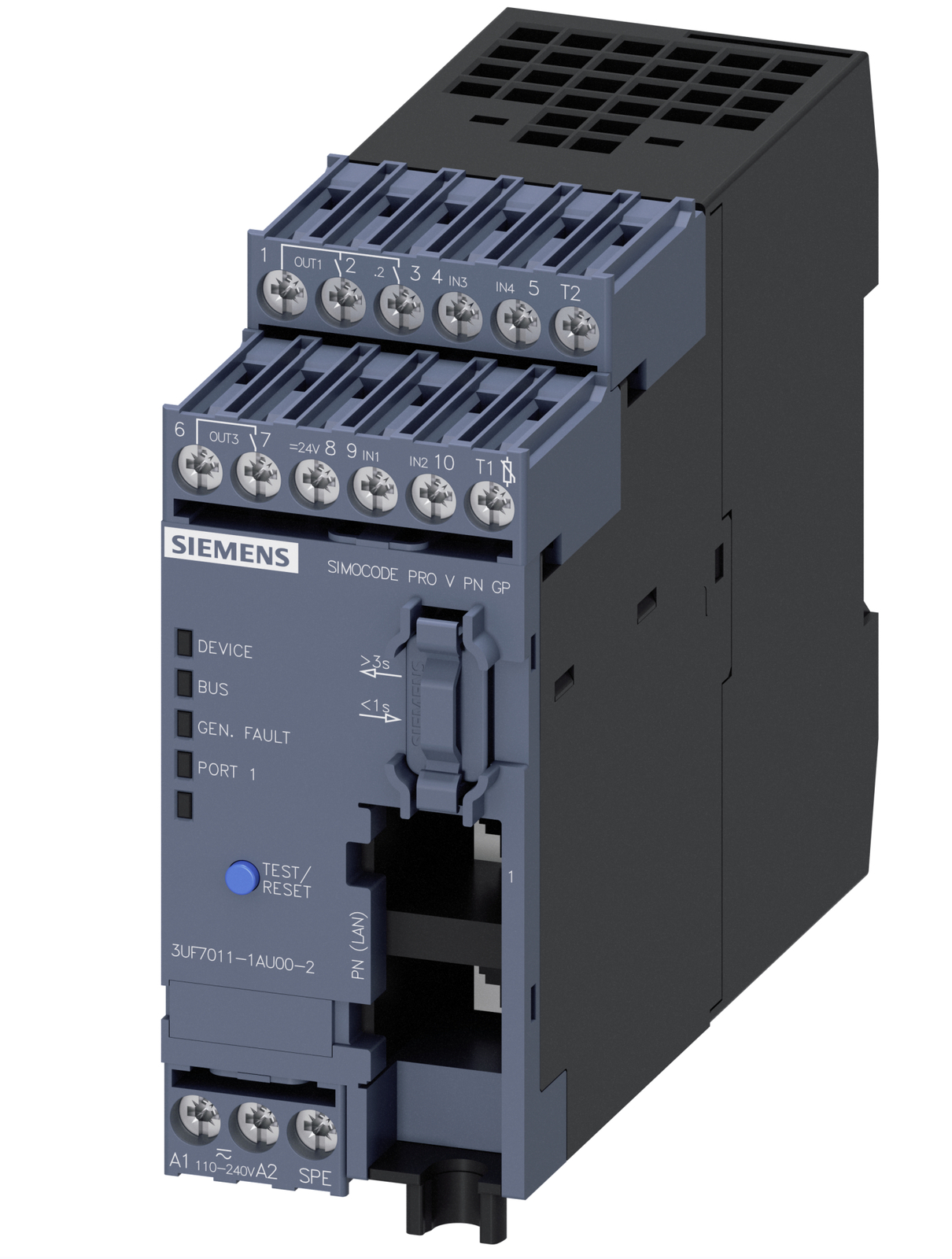 SIEMENS Motor Protection Control Module 3UF7011-1AU00-2
