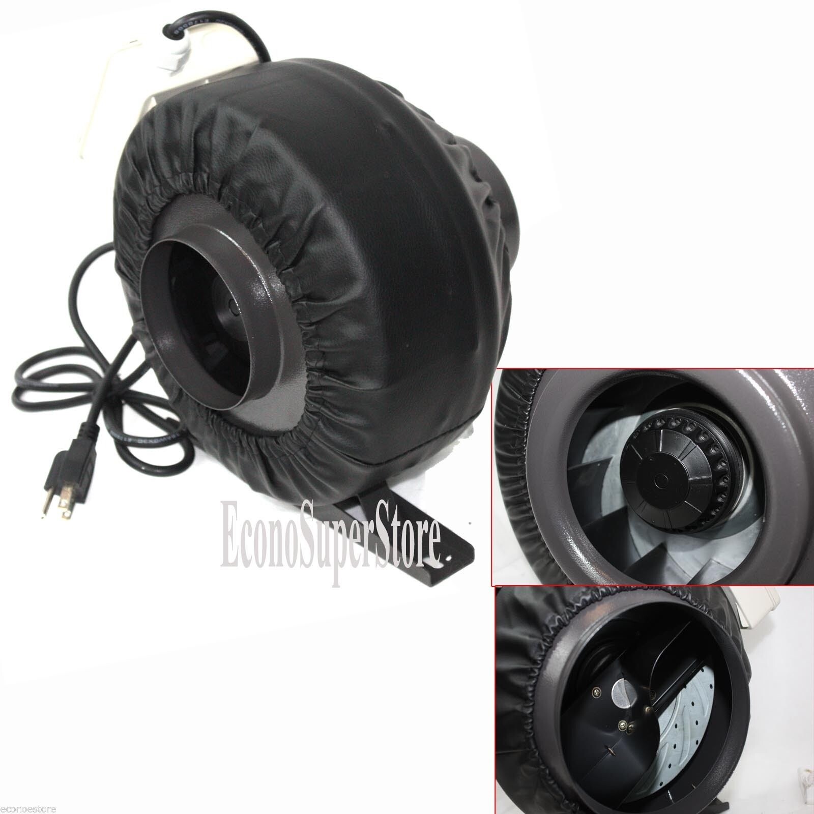 8" Inline Duct 200W 770CFM Hydroponic Exhaust Fan Ventilation Blower Air Cool