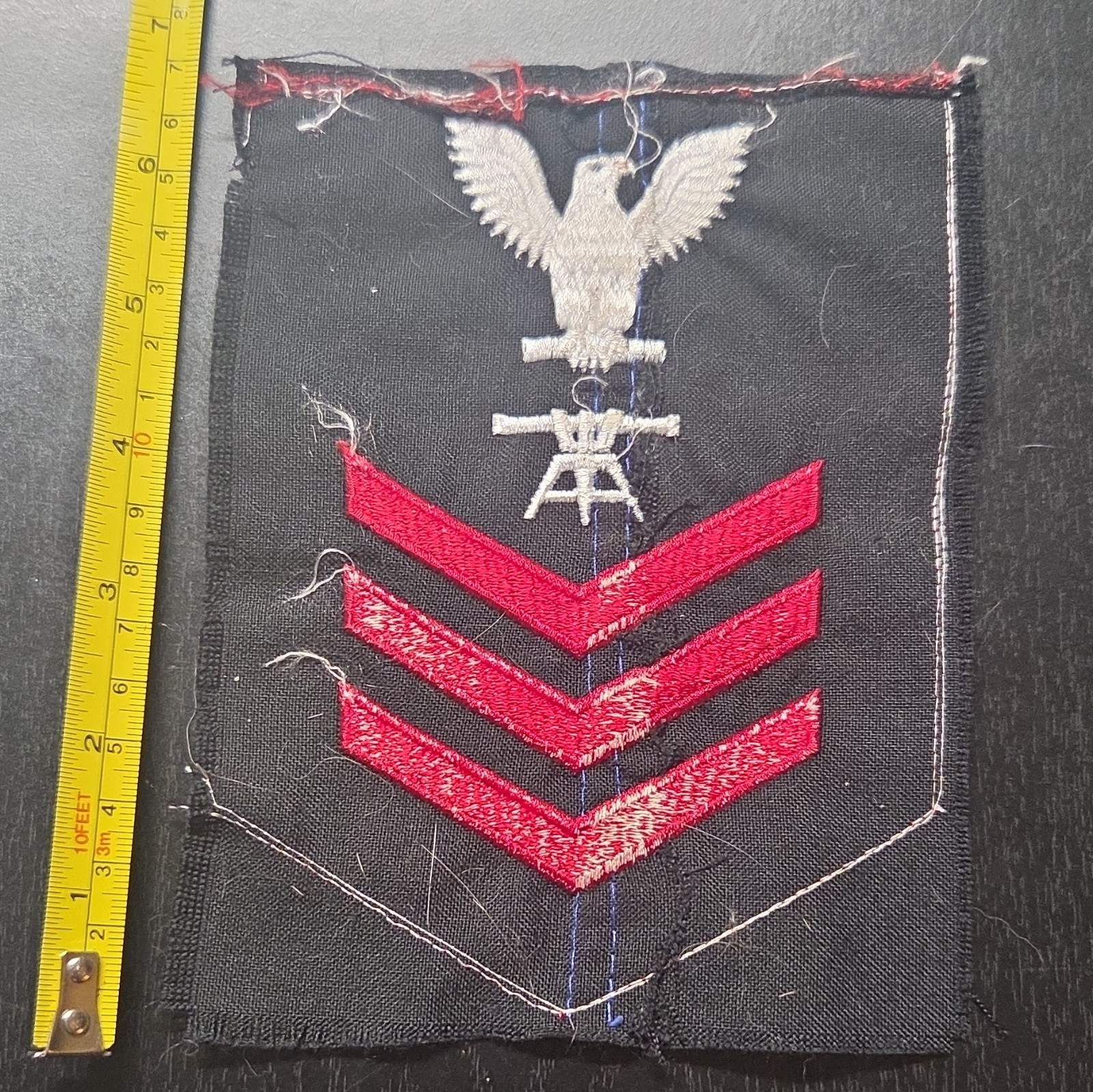 US Navy Fire Control Tech First Class Embroidered Sewn on Uniform