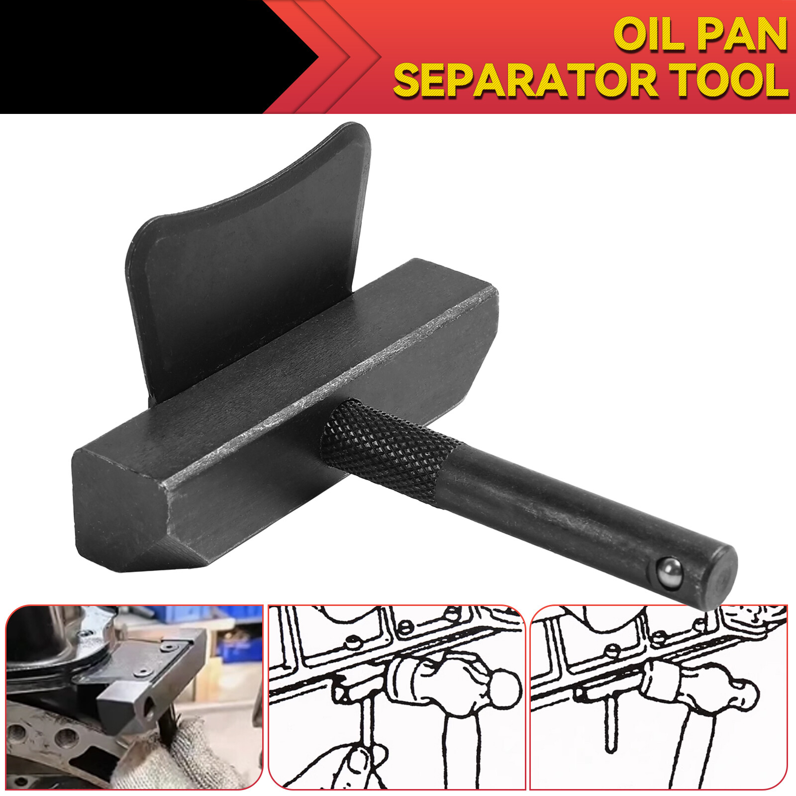 Engine Transmission Oil Gasket Seal Remover. Pan Separator Tool Kit Cutter Steel
