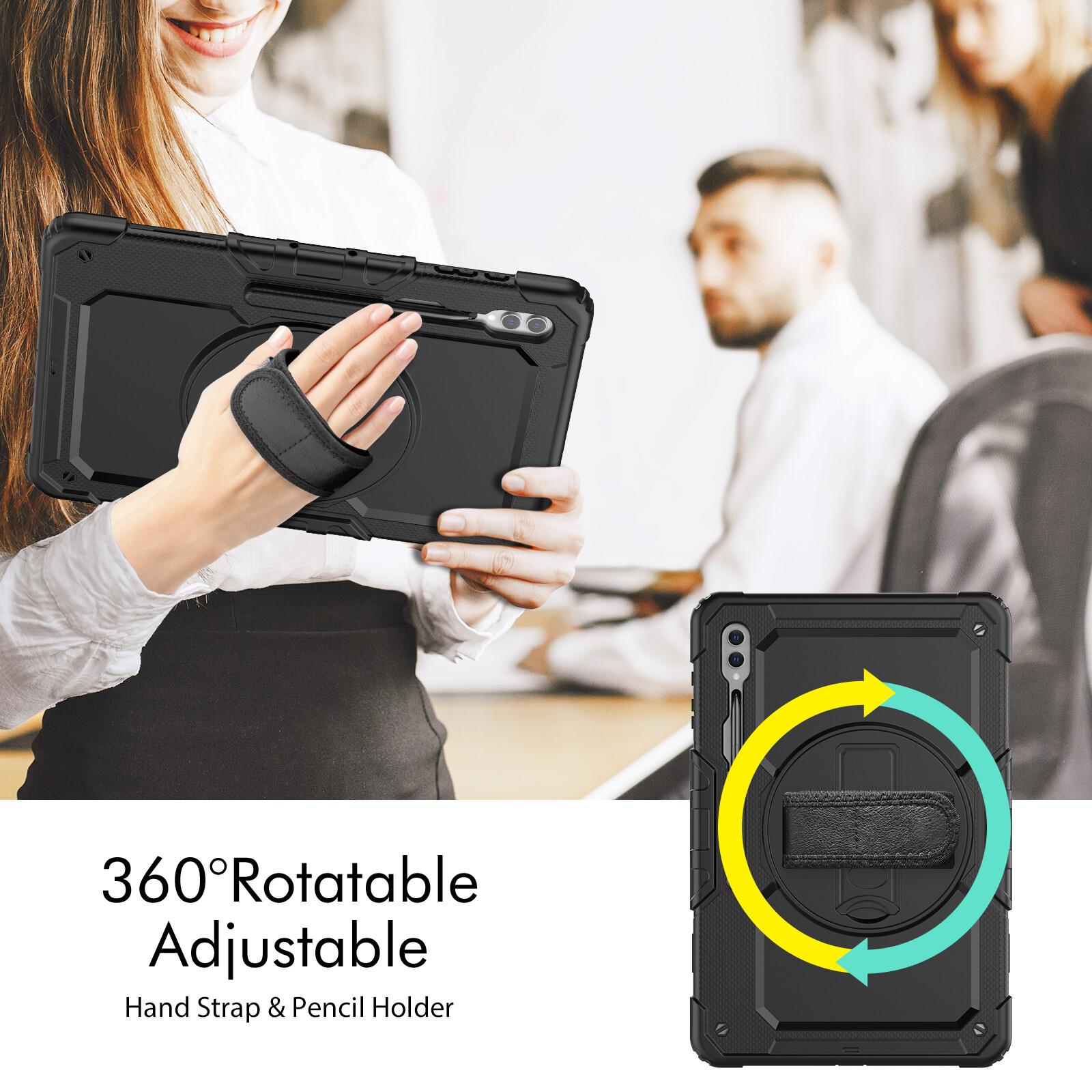 For Samsung Galaxy Tab A9 Plus / A9 2023 Heavy Duty Rugged Case Screen Protector