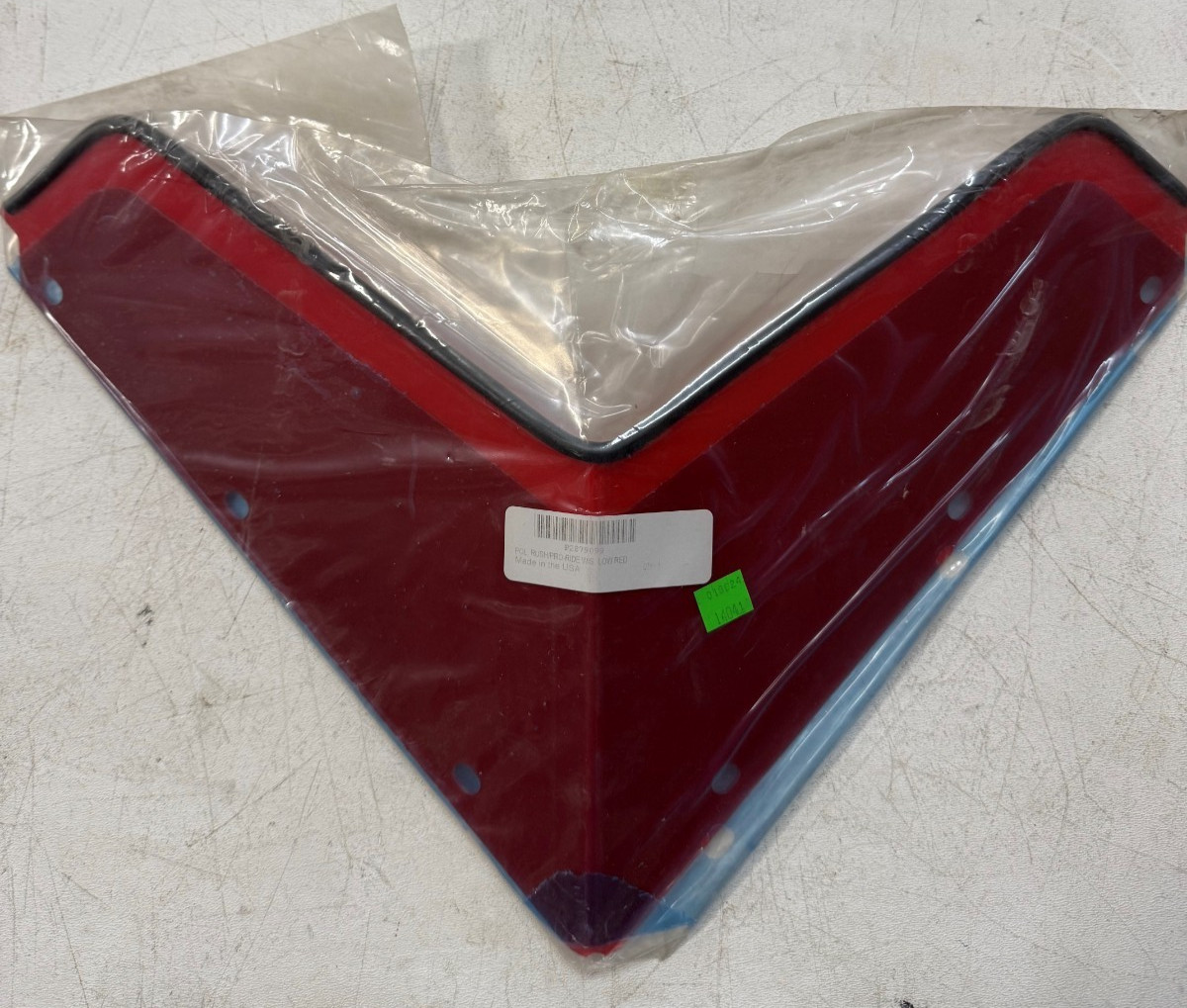NEW OEM POLARIS SNOWMOBILE LOW WINDSHIELD, RED - 2879099