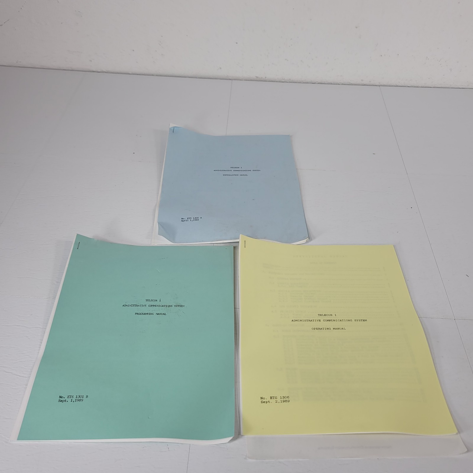 Telecor I Administrative Communications System Programming Instruction Manual