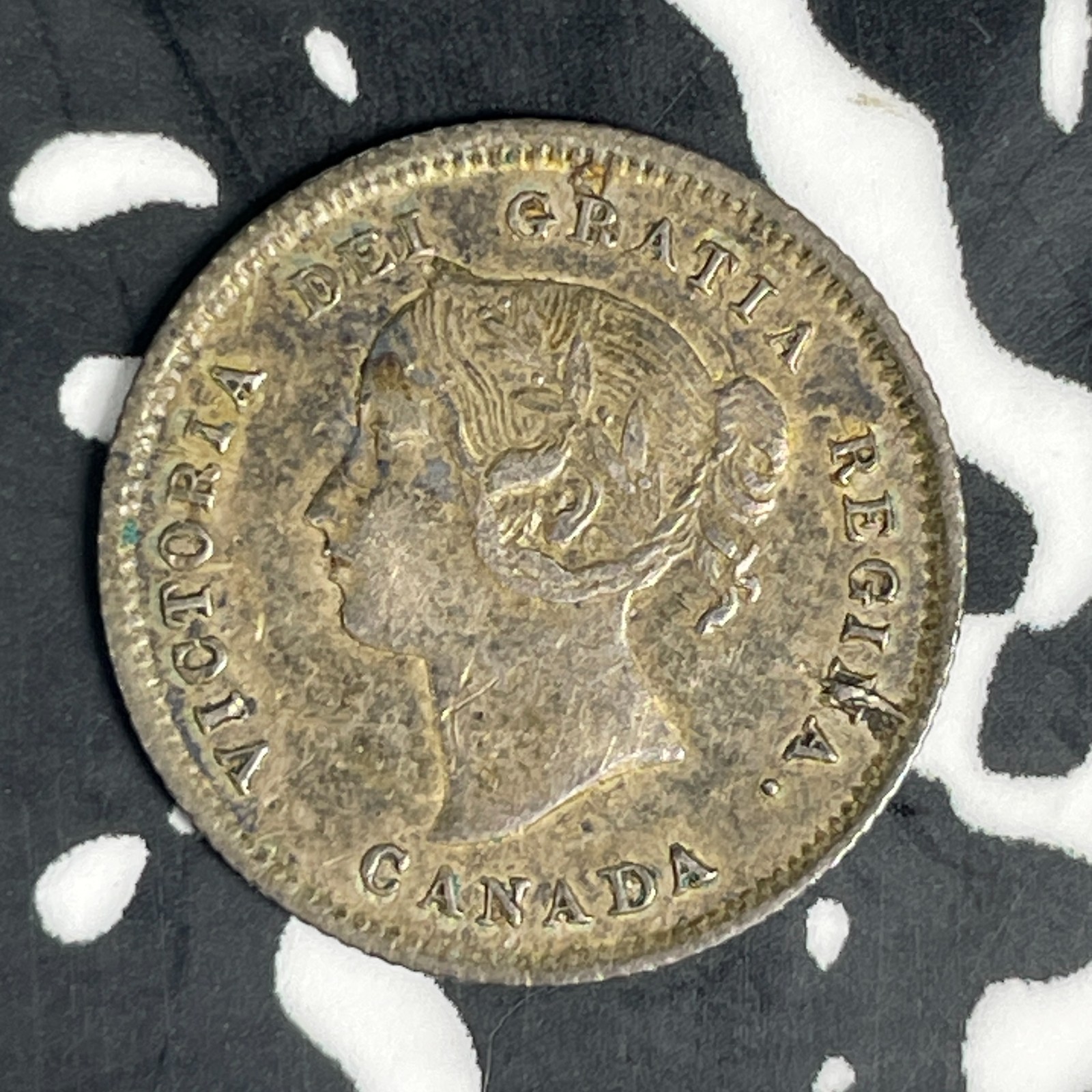 1871 Canada 5 Cents Lot#JM0756 Silver! Nice!
