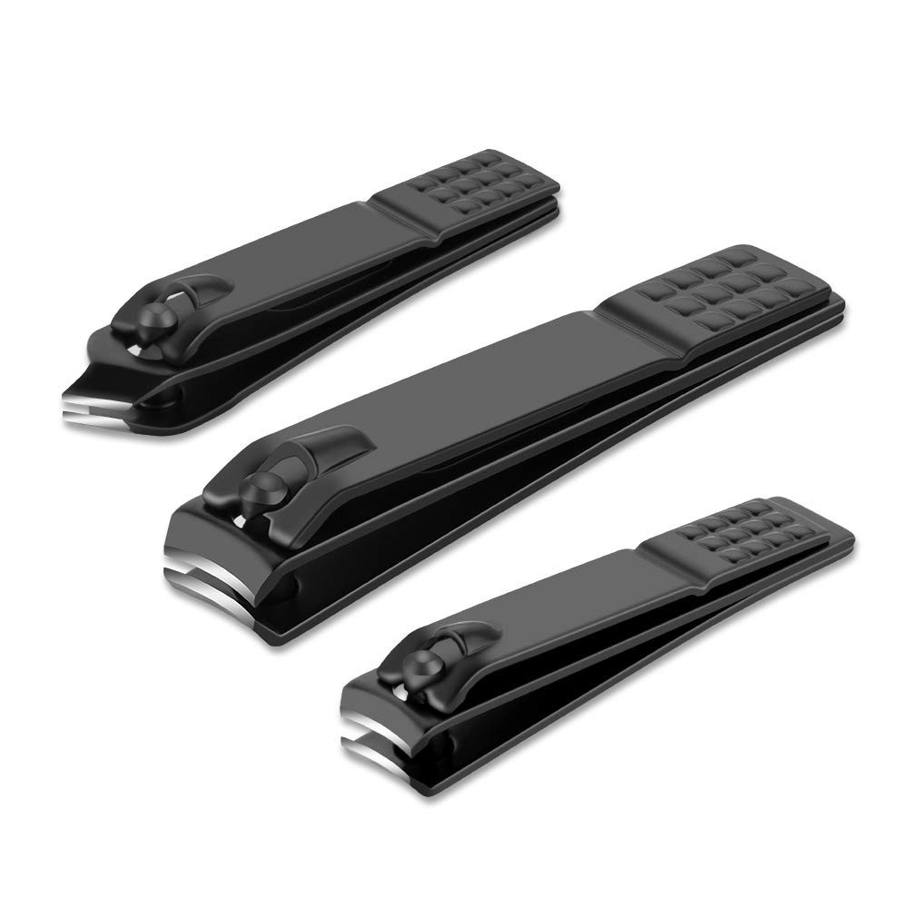 Nail Clipper Set, 3 PCS Ultra Sharp Nail Clippers for Men, Women, Adults Toenail