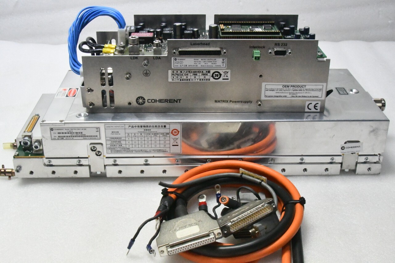 COHERENT MATRIX LASER 355-1-60 BE P/N 1118572 & CONTROLLER P/N 1143906